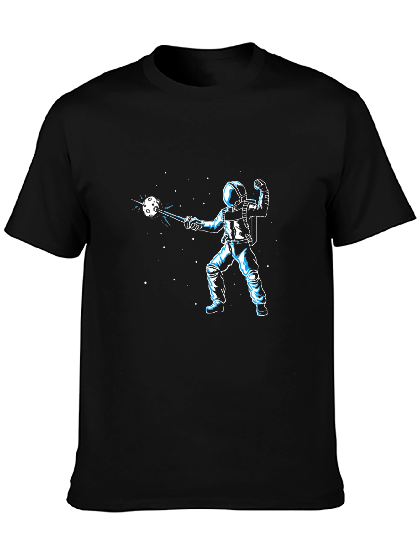 Astronaut Space Fencing Graphic Tee