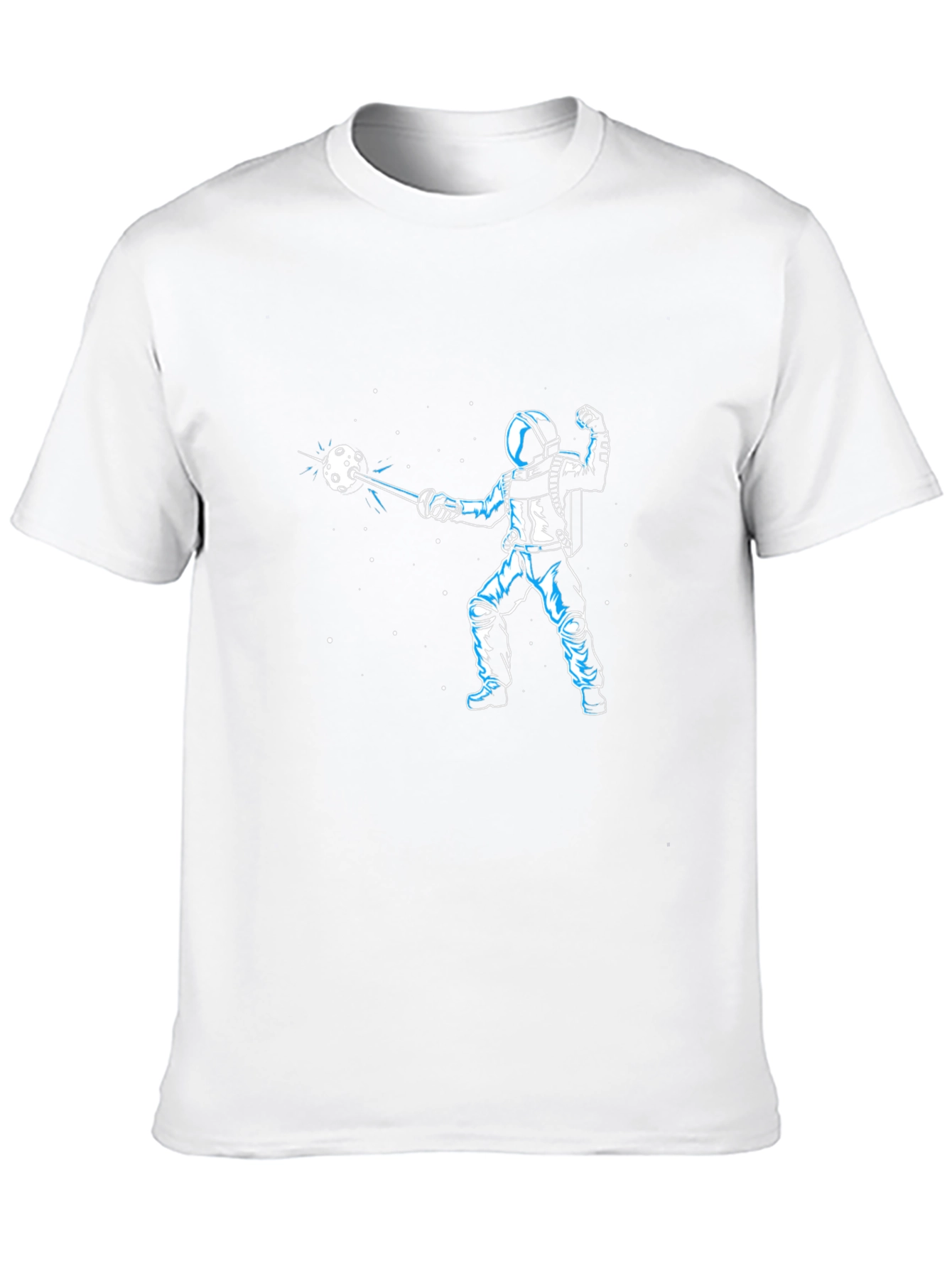Astronaut Space Fencing Graphic Tee
