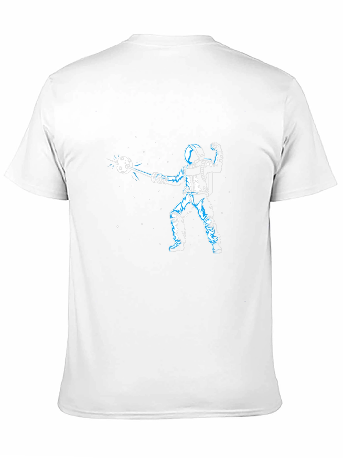 Astronaut Space Fencing Graphic Tee
