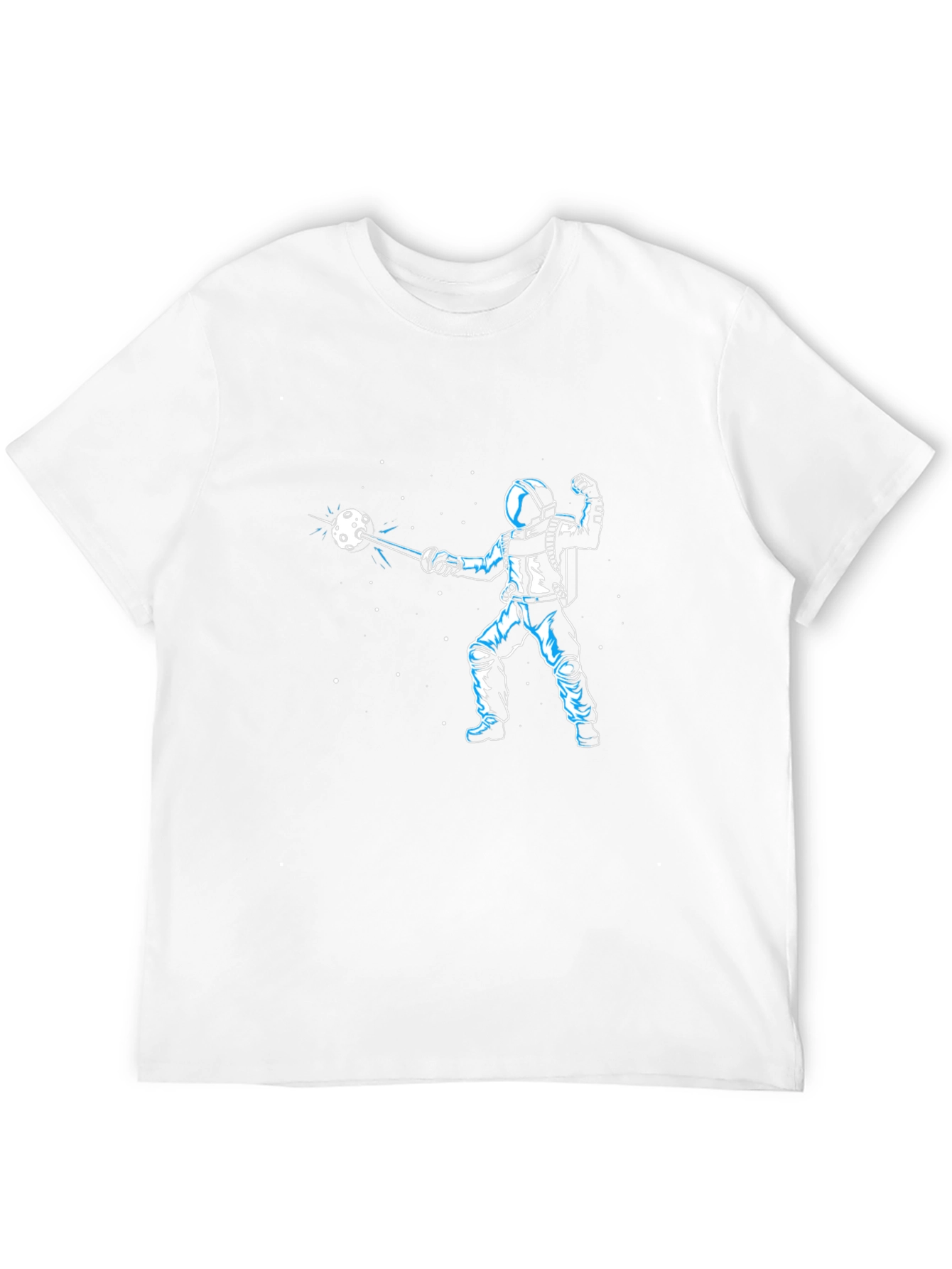 Astronaut Space Fencing Graphic Tee