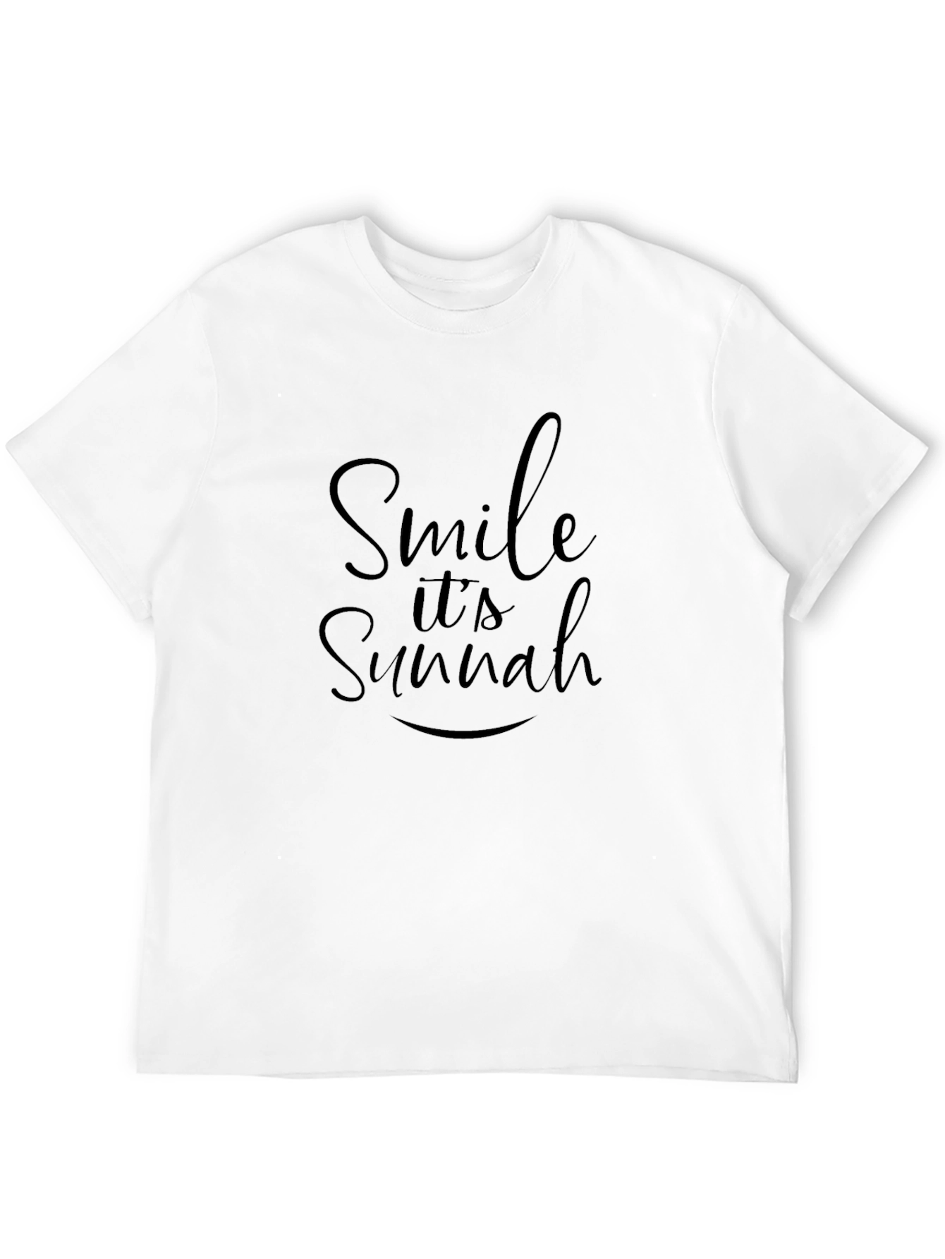 Smile Its Sunnah Black T-Shirt