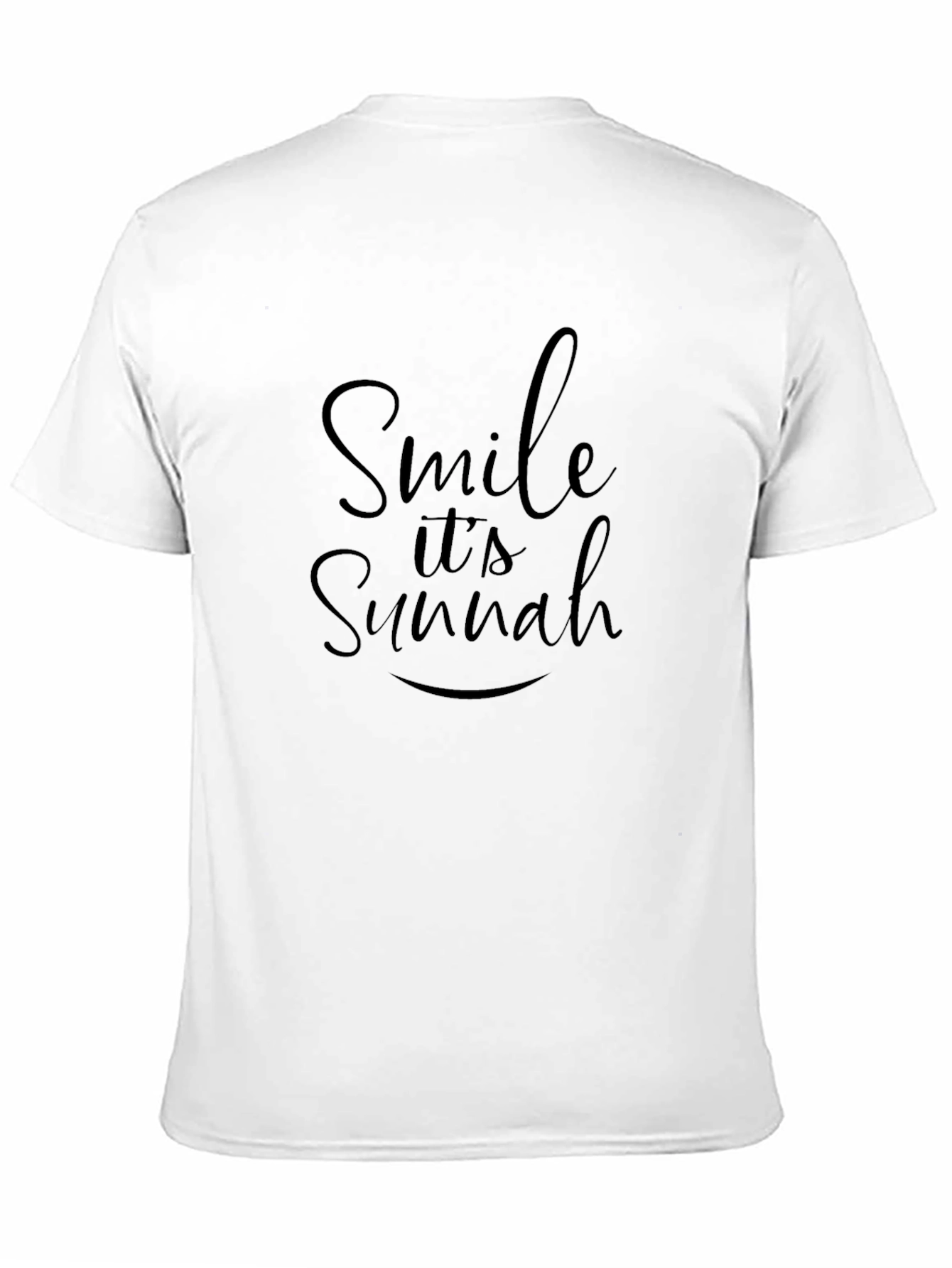 Smile Its Sunnah Black T-Shirt