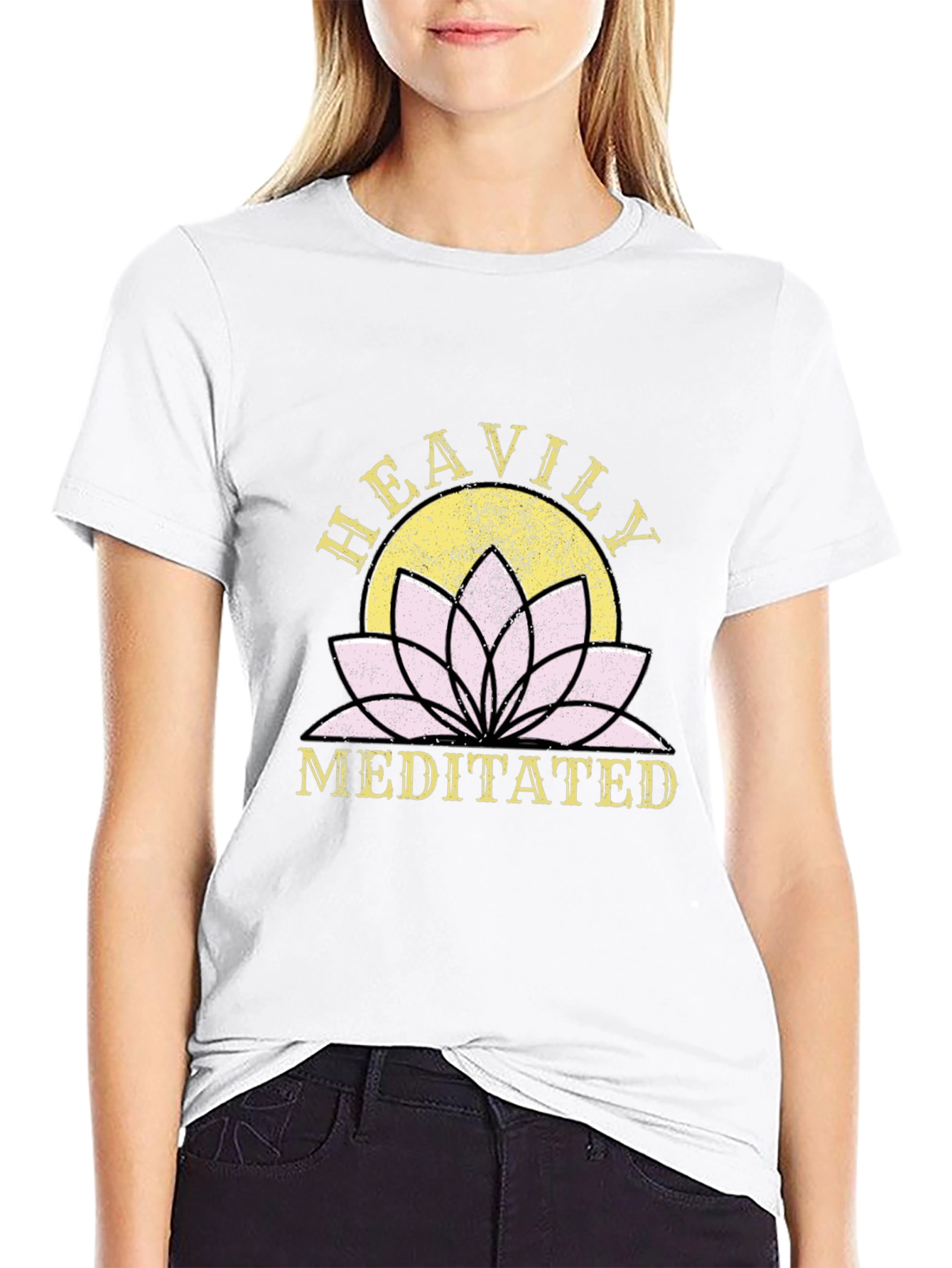 Heavily Meditated Lotus Flower T-Shirt
