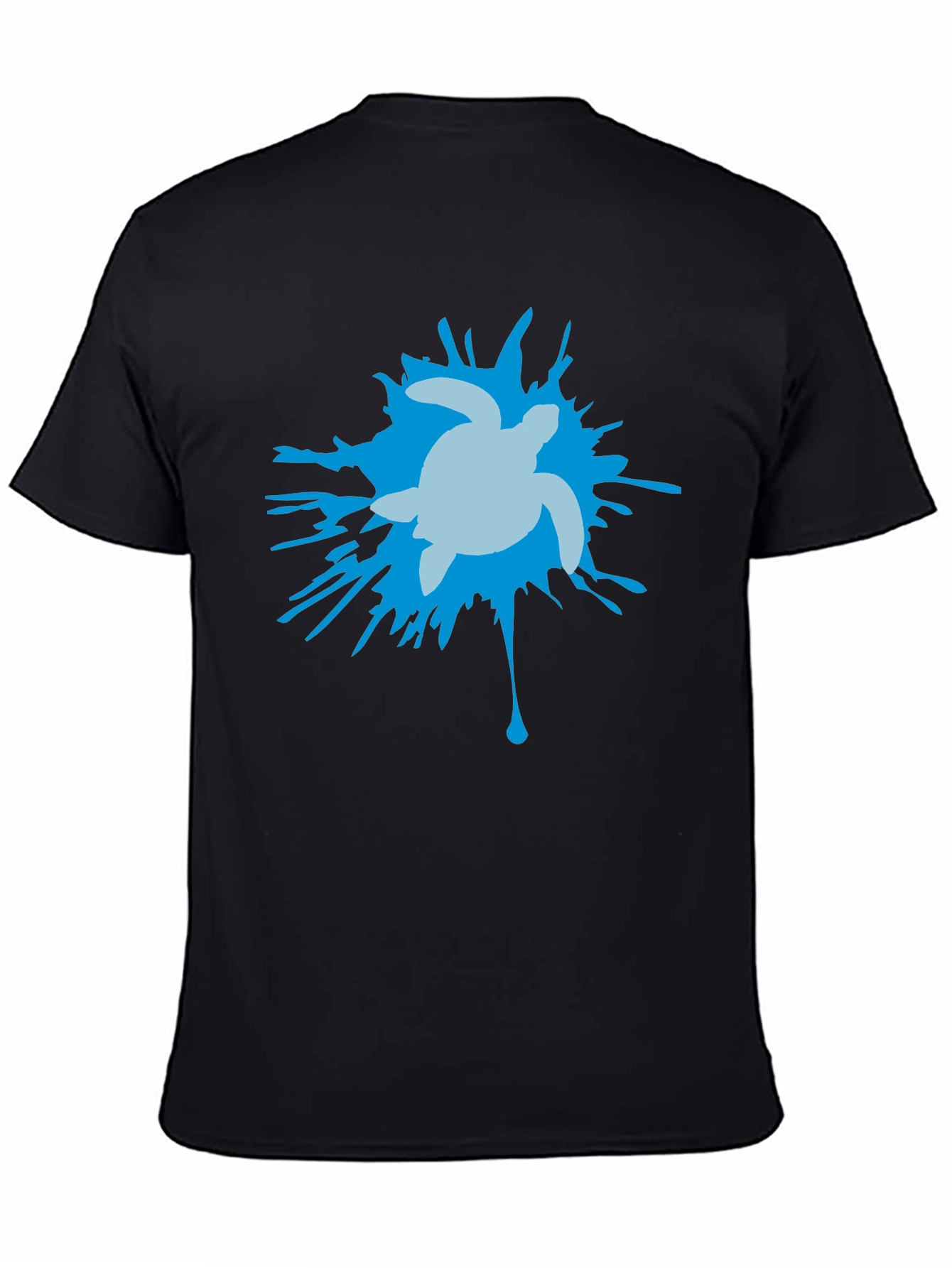 Turtle Splash Graphic T-Shirt - Black
