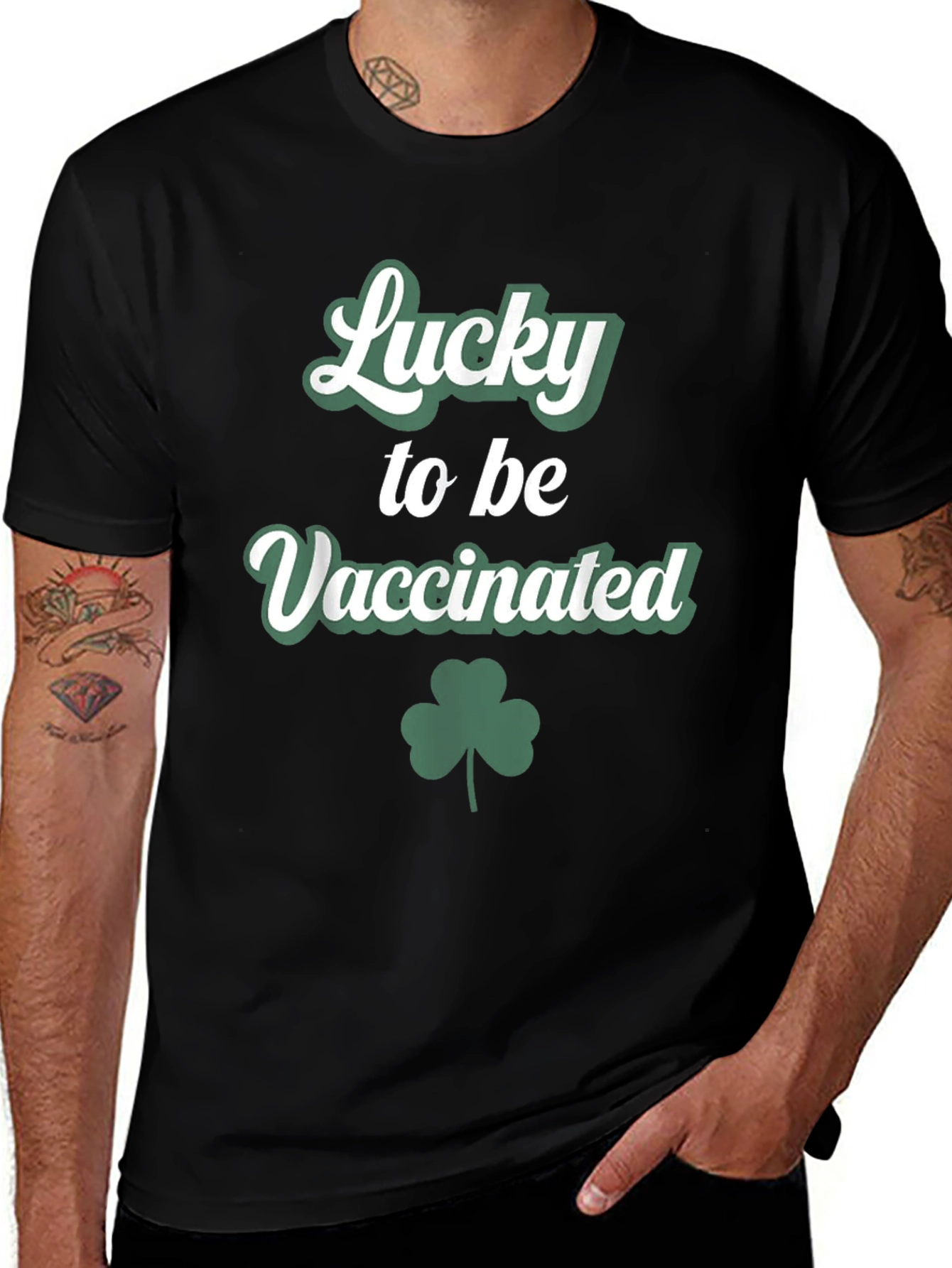 Lucky To Be Vaccinated St. Patricks Day T-Shirt