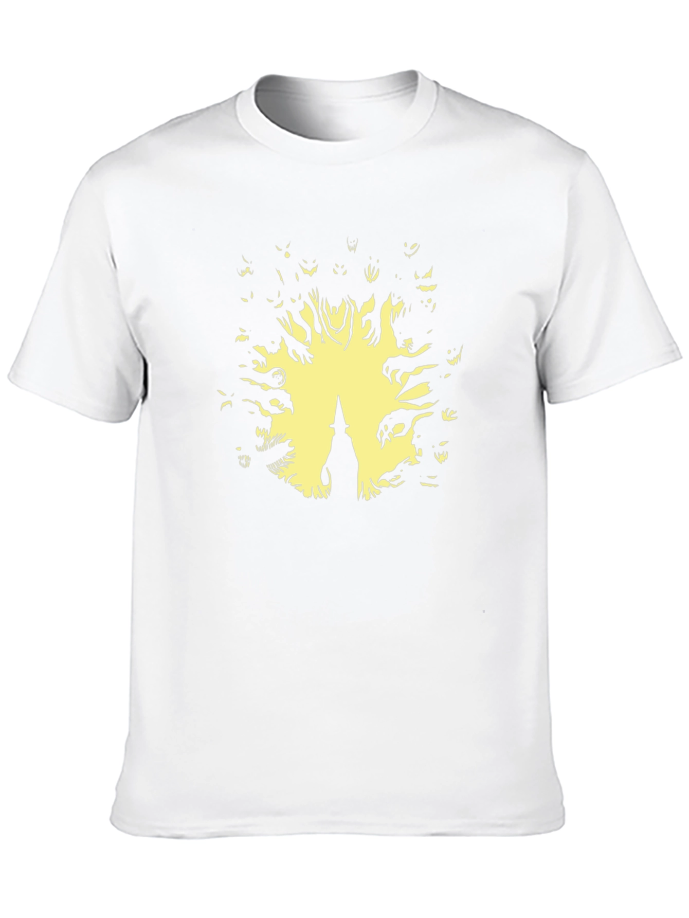 Halloween Witch Graphic Tee - Mens Black T-Shirt