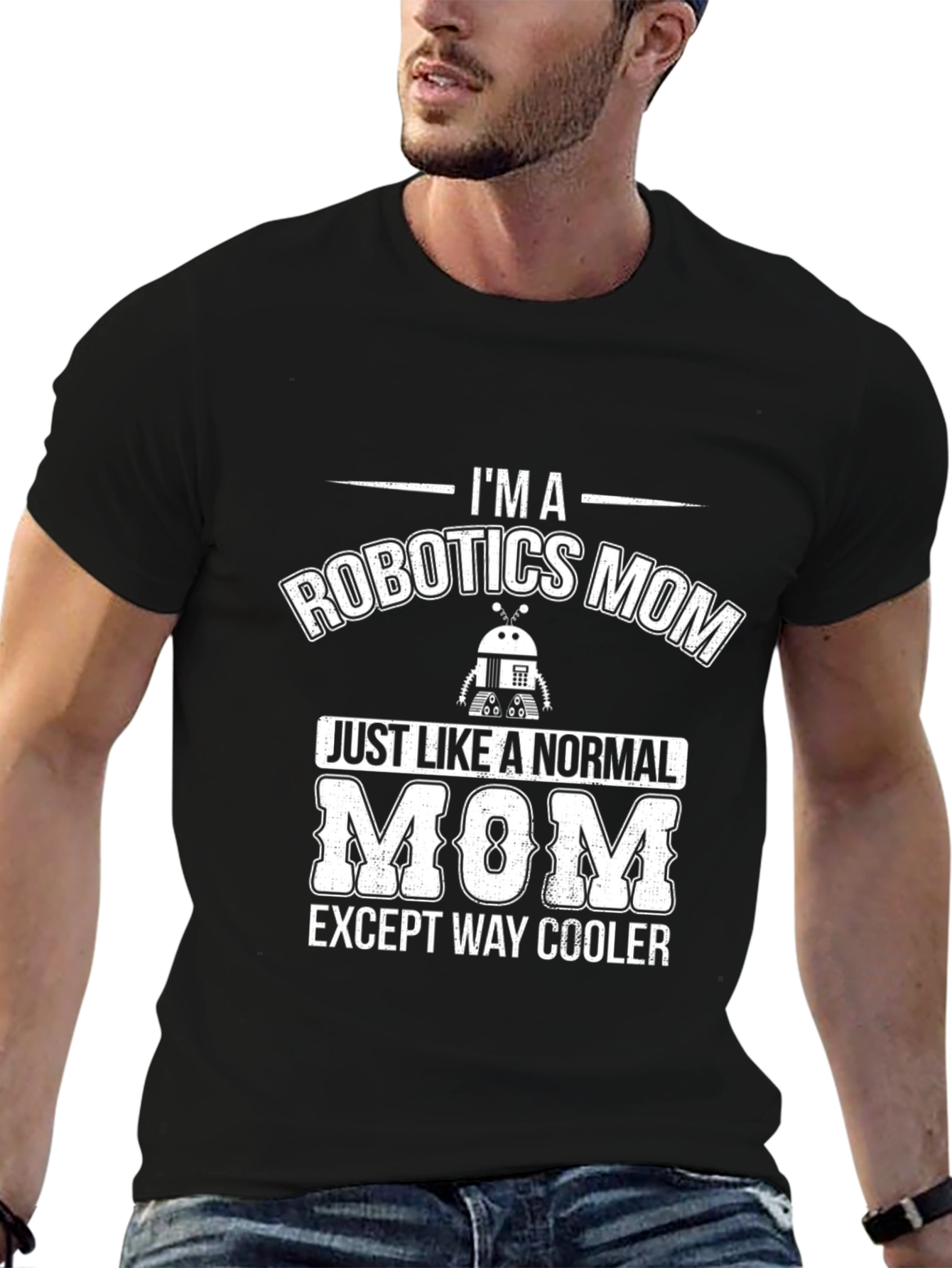 Robotics Mom Graphic T-Shirt - Cool Mothers Day Gift
