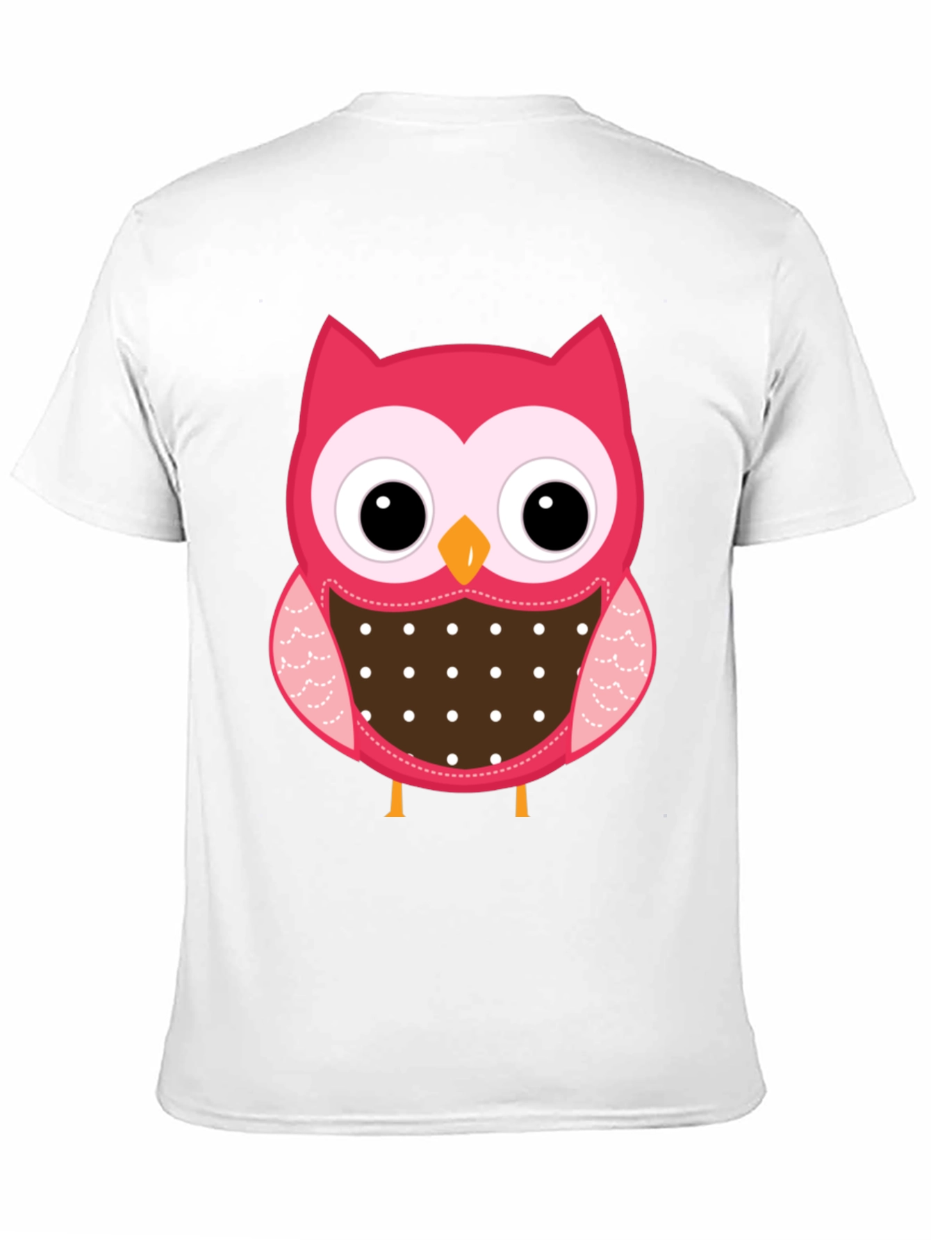 Cute Owl Graphic Print Black T-Shirt