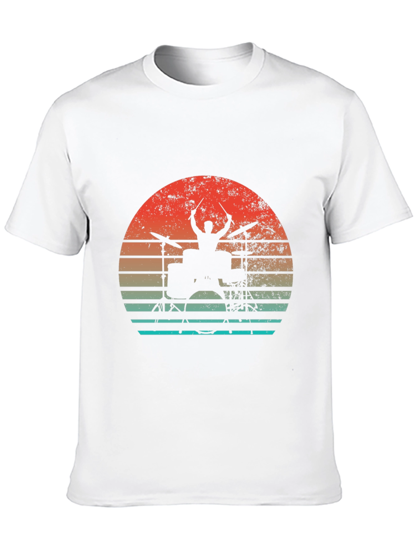 Drummer Sunset Graphic T-Shirt