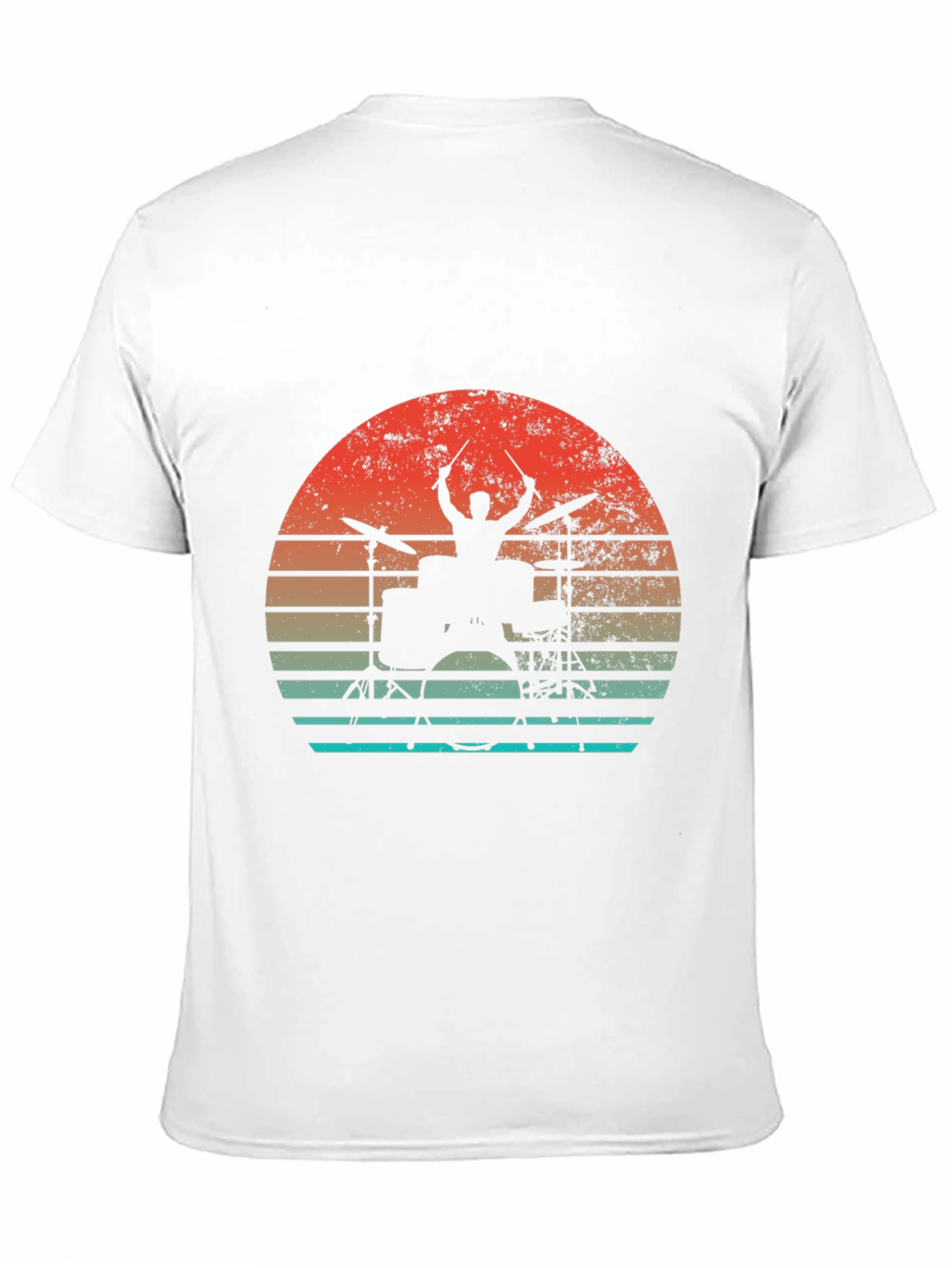 Drummer Sunset Graphic T-Shirt