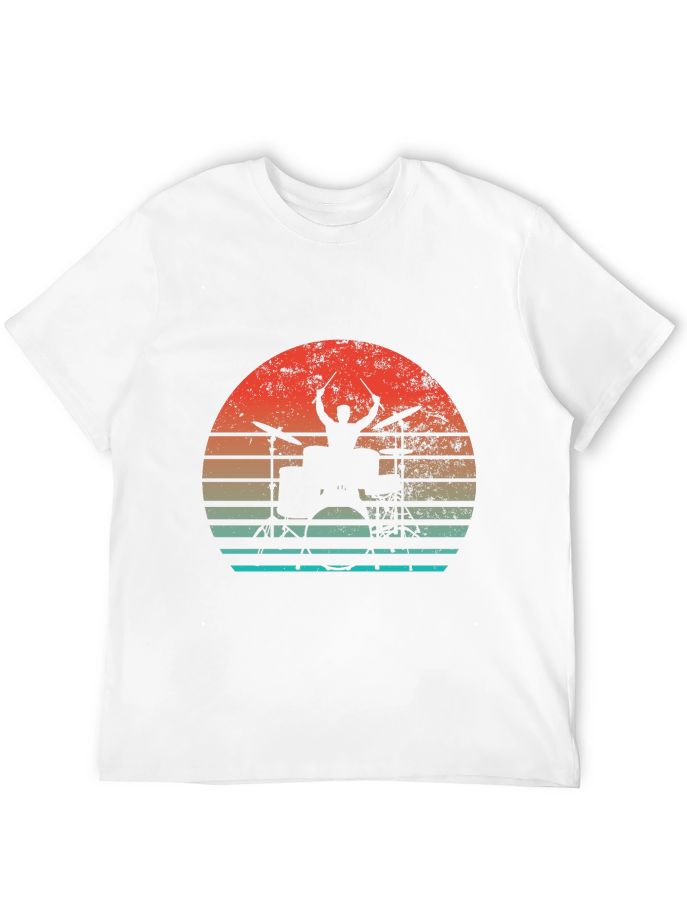 Drummer Sunset Graphic T-Shirt