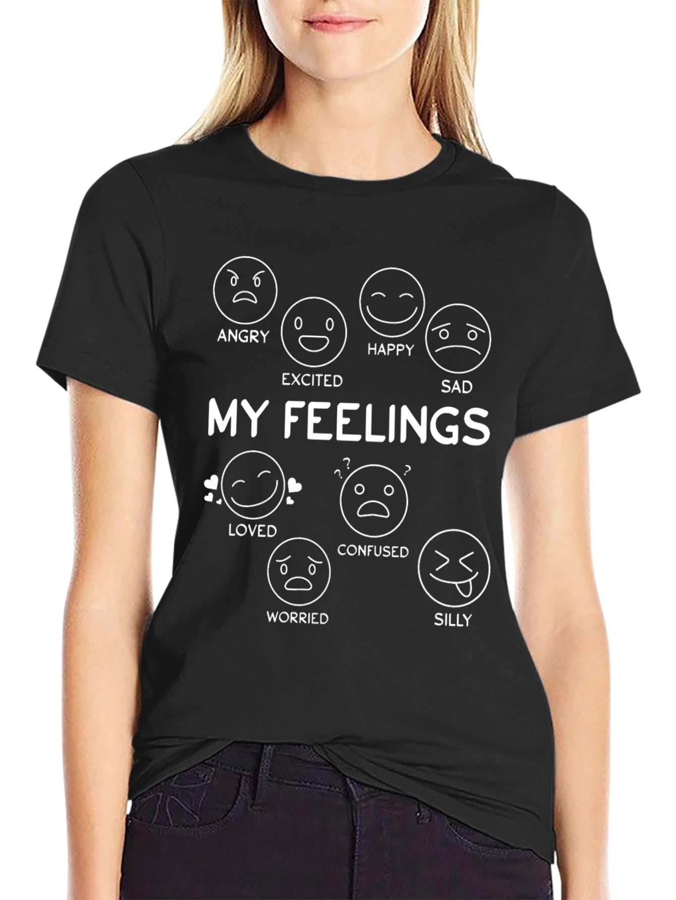 My Feelings T-Shirt - Emoji Graphic Tee