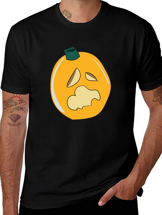 Spooky Pumpkin Graphic Black T-Shirt