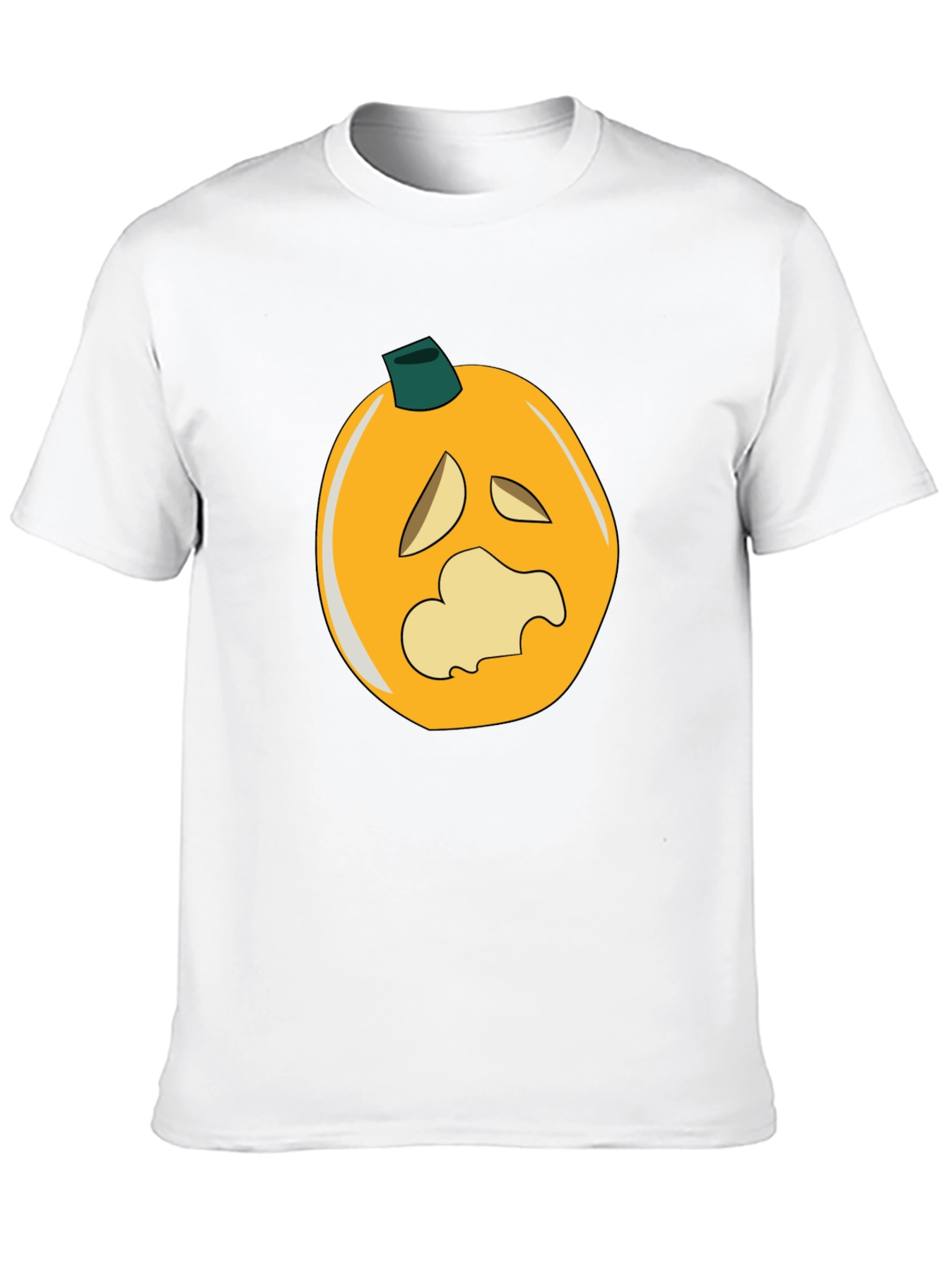 Spooky Pumpkin Graphic Black T-Shirt
