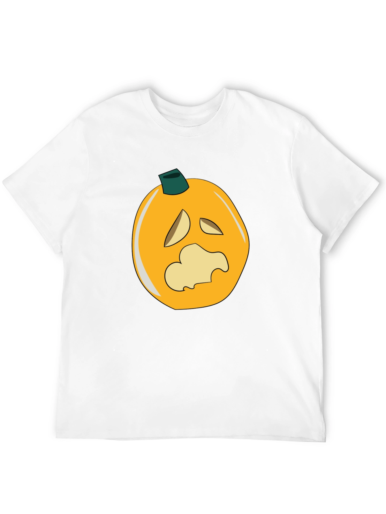 Spooky Pumpkin Graphic Black T-Shirt