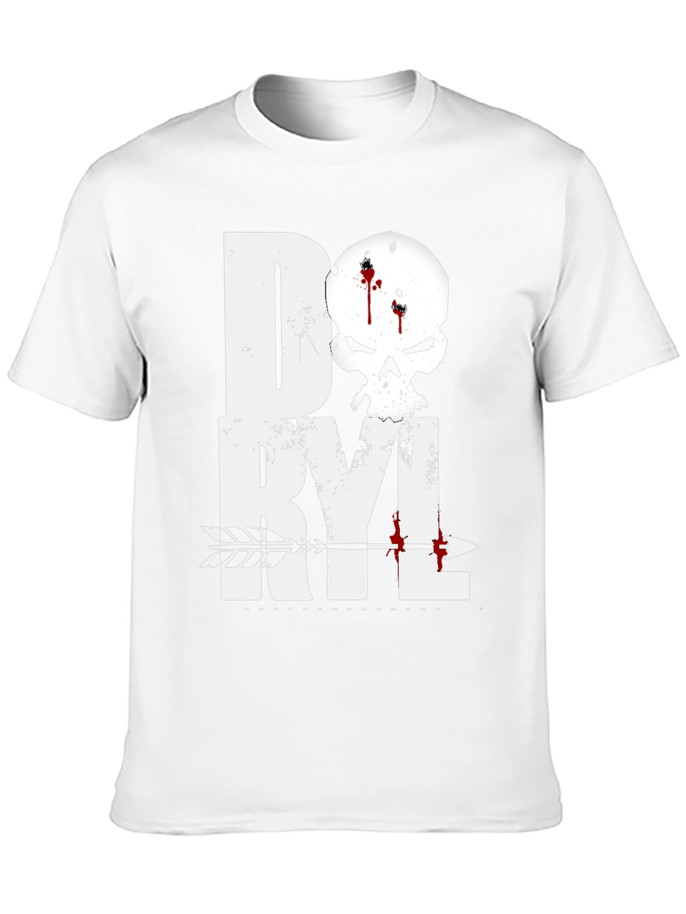 Daryl Skull Arrow T-Shirt - Walking Dead Inspired