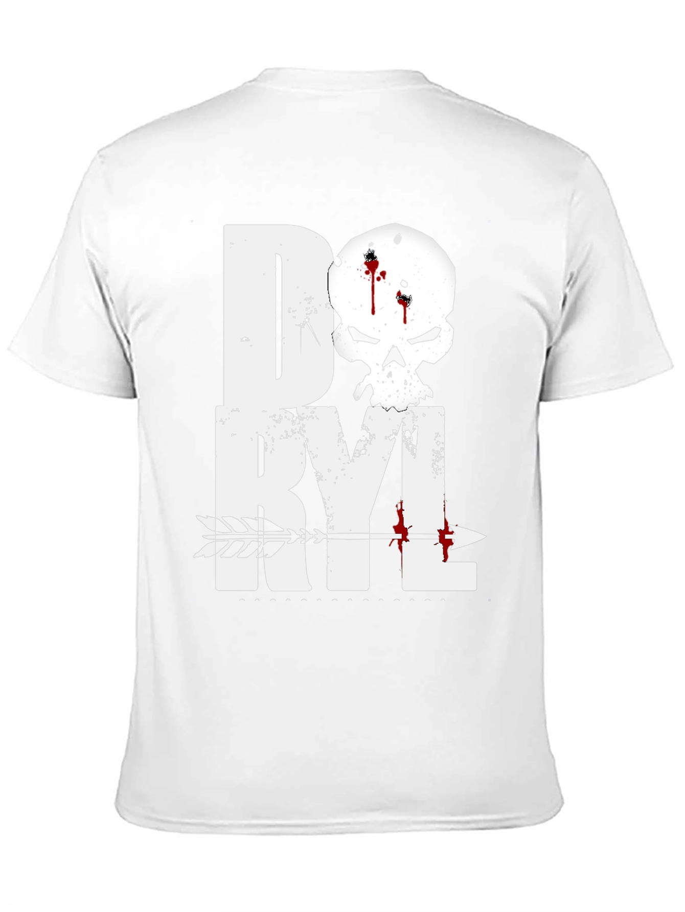 Daryl Skull Arrow T-Shirt - Walking Dead Inspired