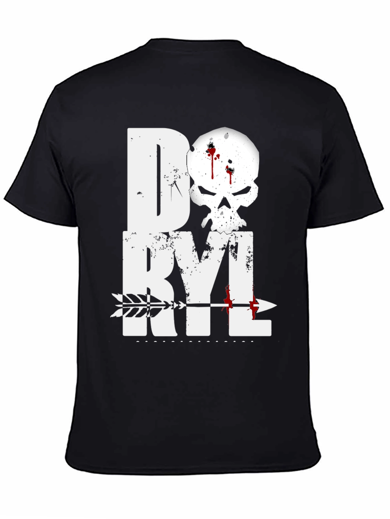 Daryl Skull Arrow T-Shirt - Walking Dead Inspired