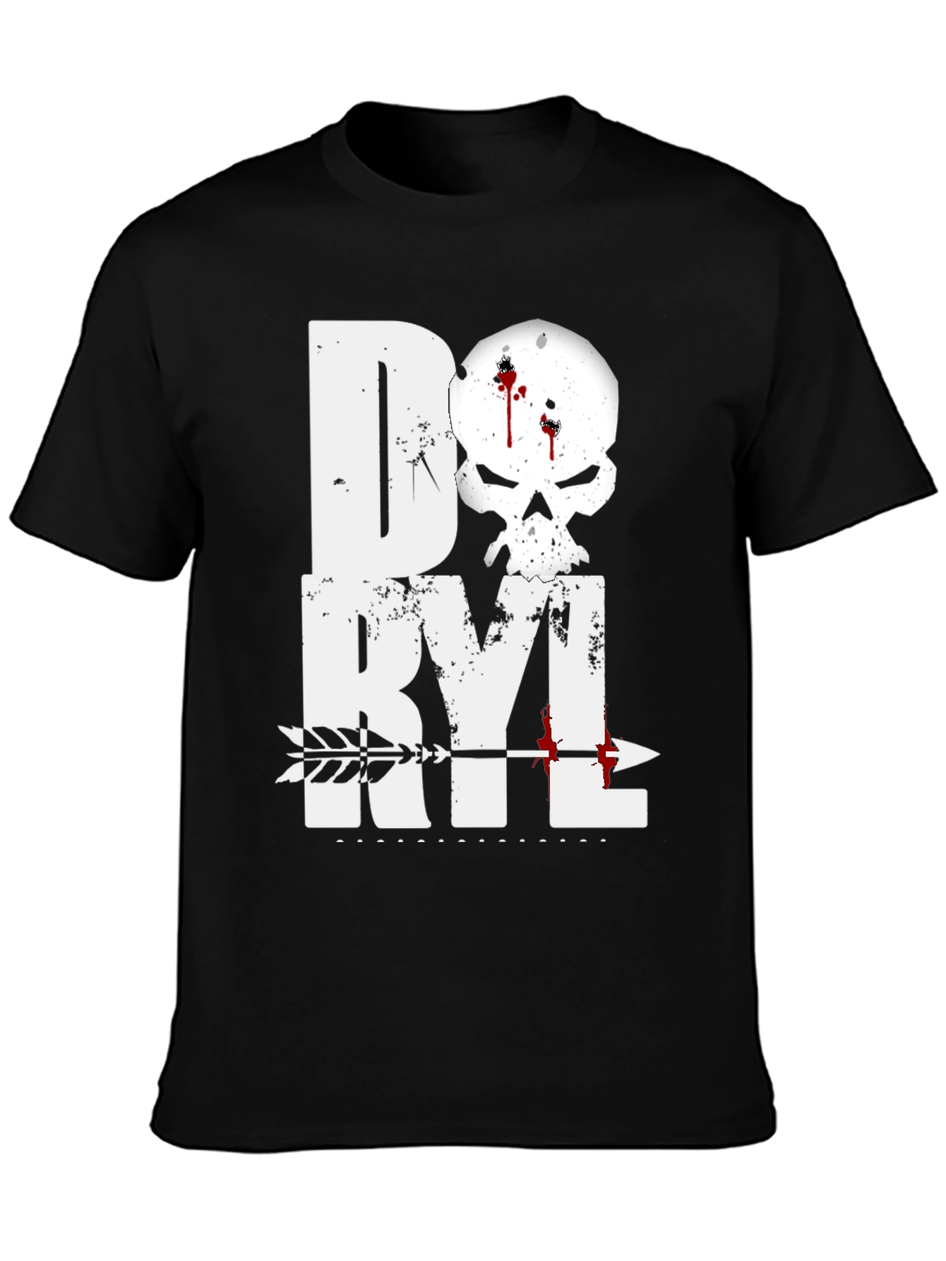 Daryl Skull Arrow T-Shirt - Walking Dead Inspired