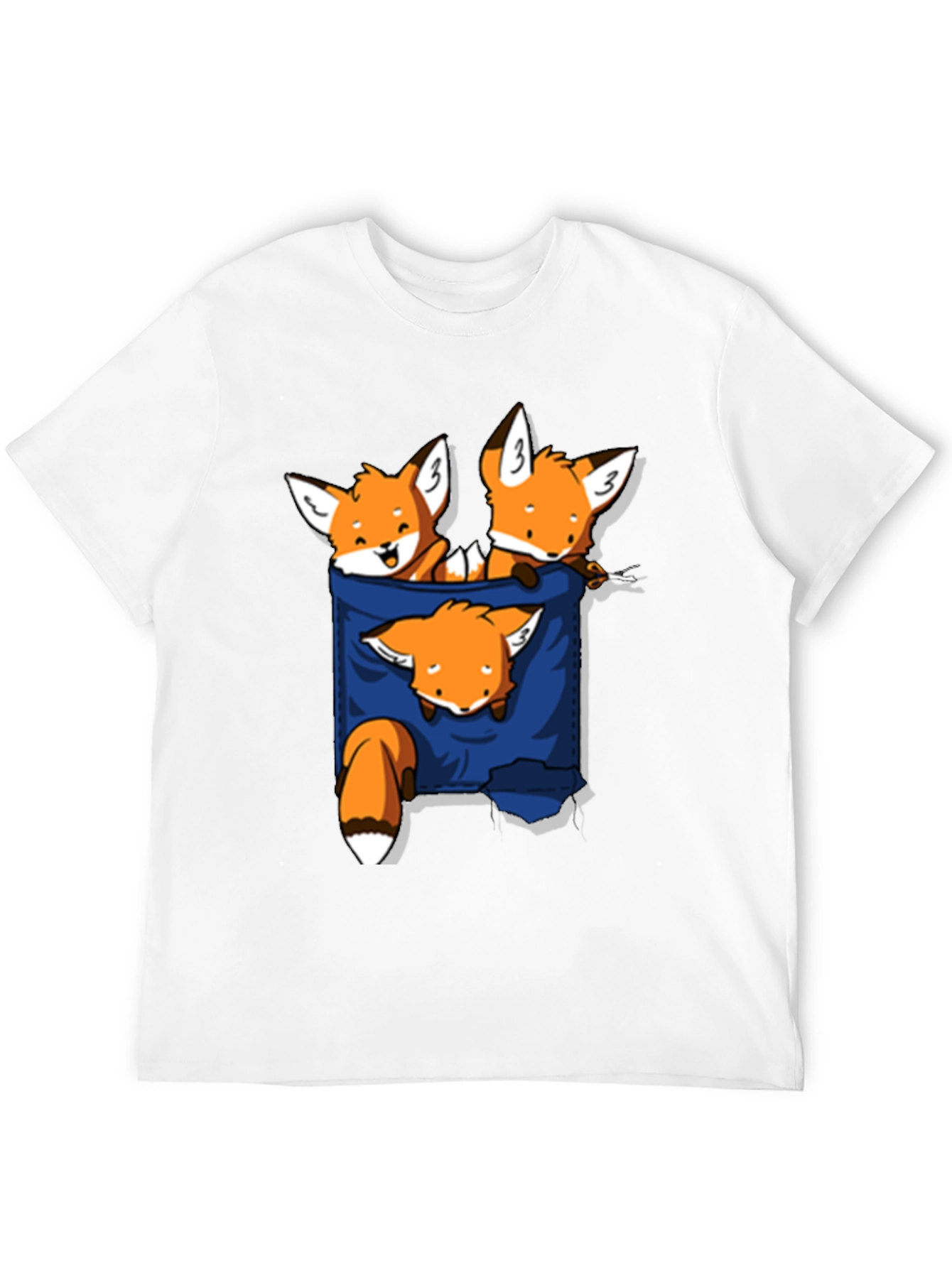 Fox Pocket T-Shirt - Cute Graphic Tee