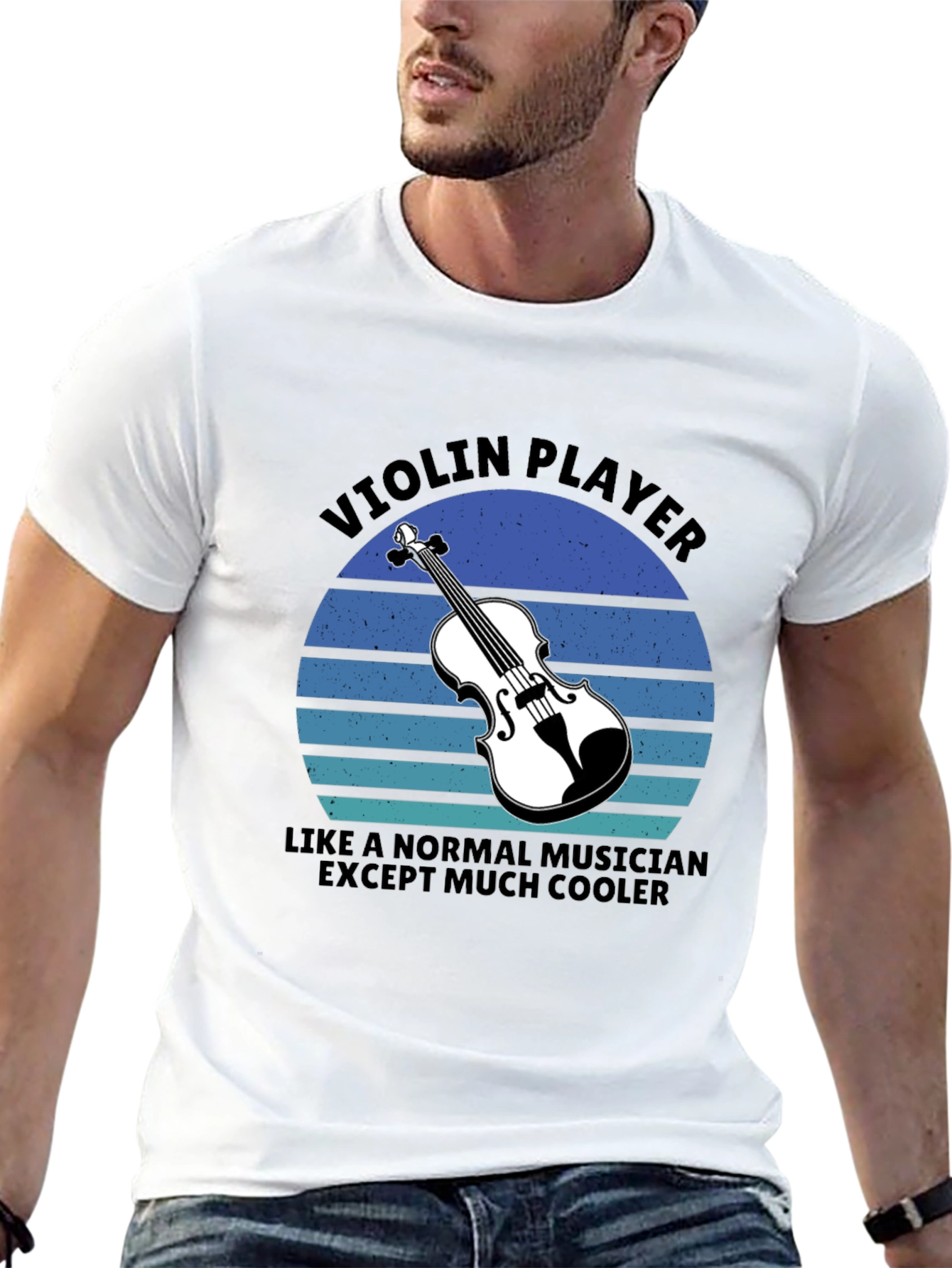 Violin Player Cool Musician Graphic T-Shirt