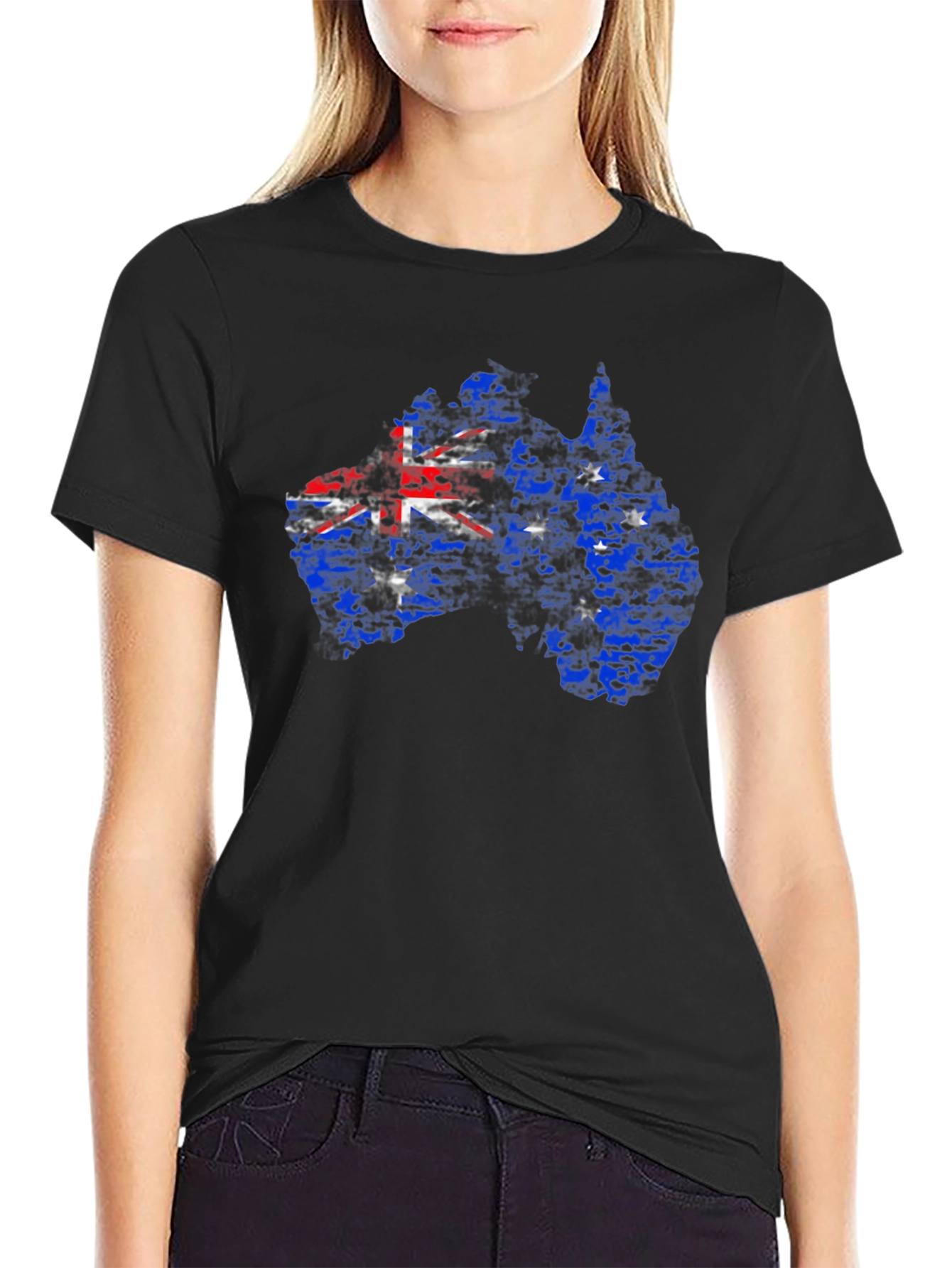 Australian Flag Map Graphic Tee