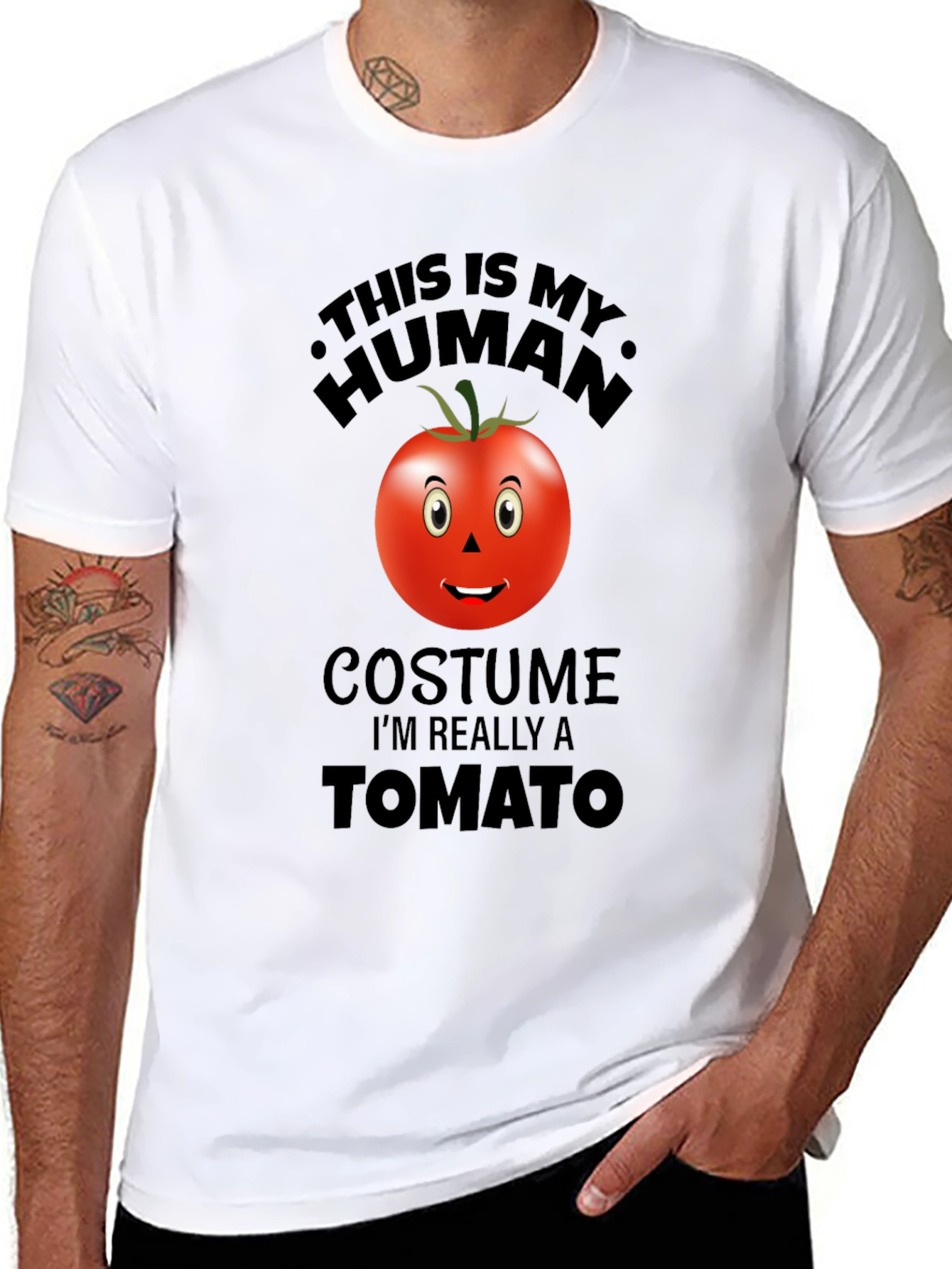 Human Costume Tomato Funny Novelty T-Shirt