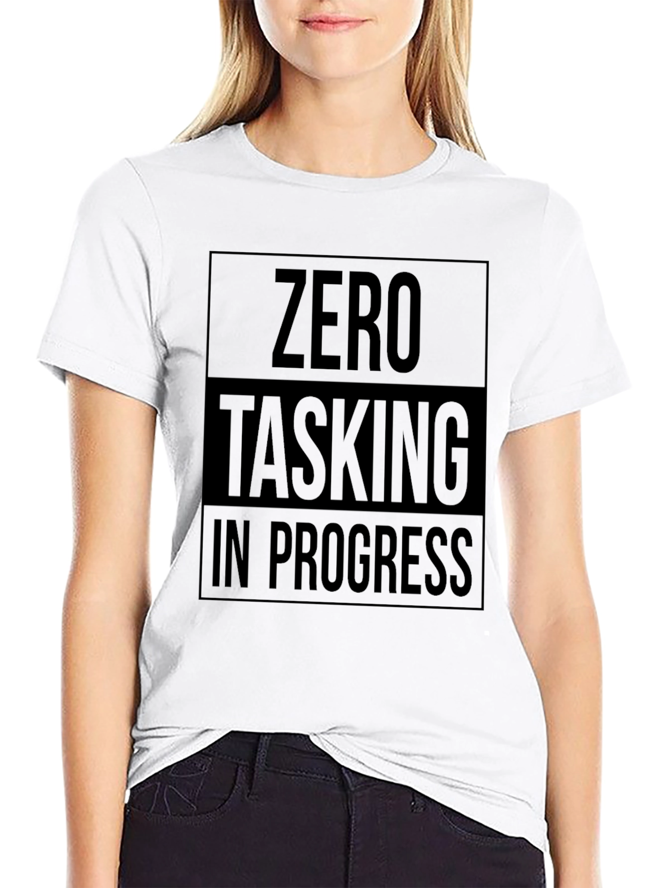 Zero Tasking In Progress T-Shirt - Black