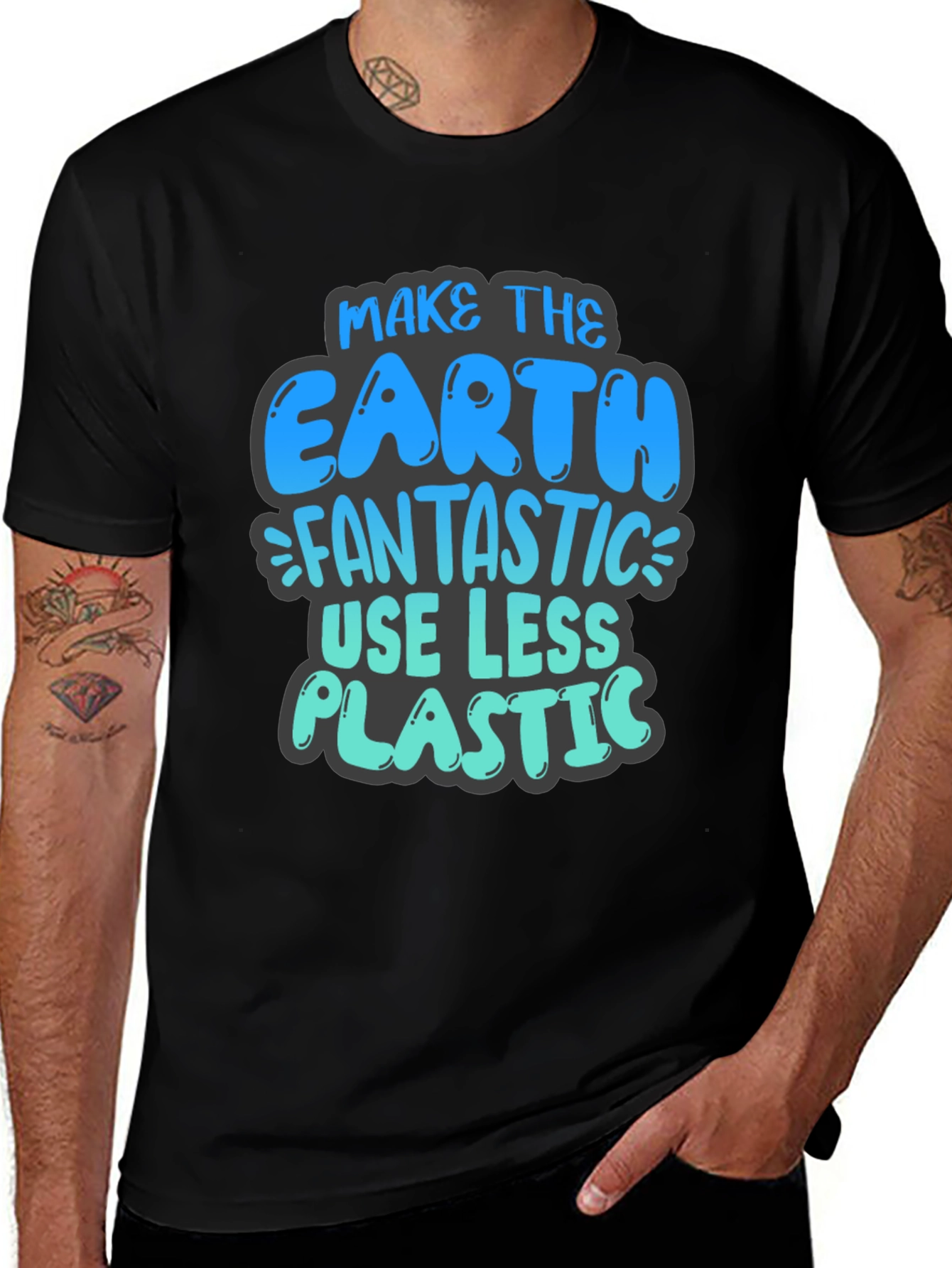 Eco-Friendly Earth Day T-Shirt - Reduce Plastic