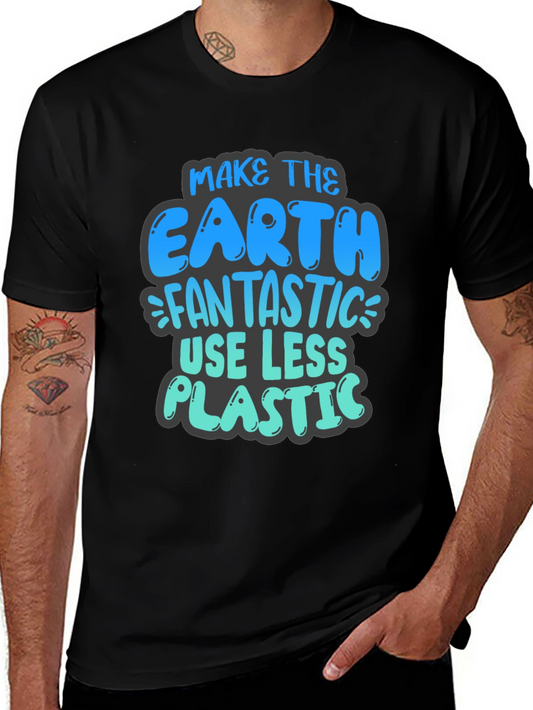 Eco-Friendly Earth Day T-Shirt - Reduce Plastic