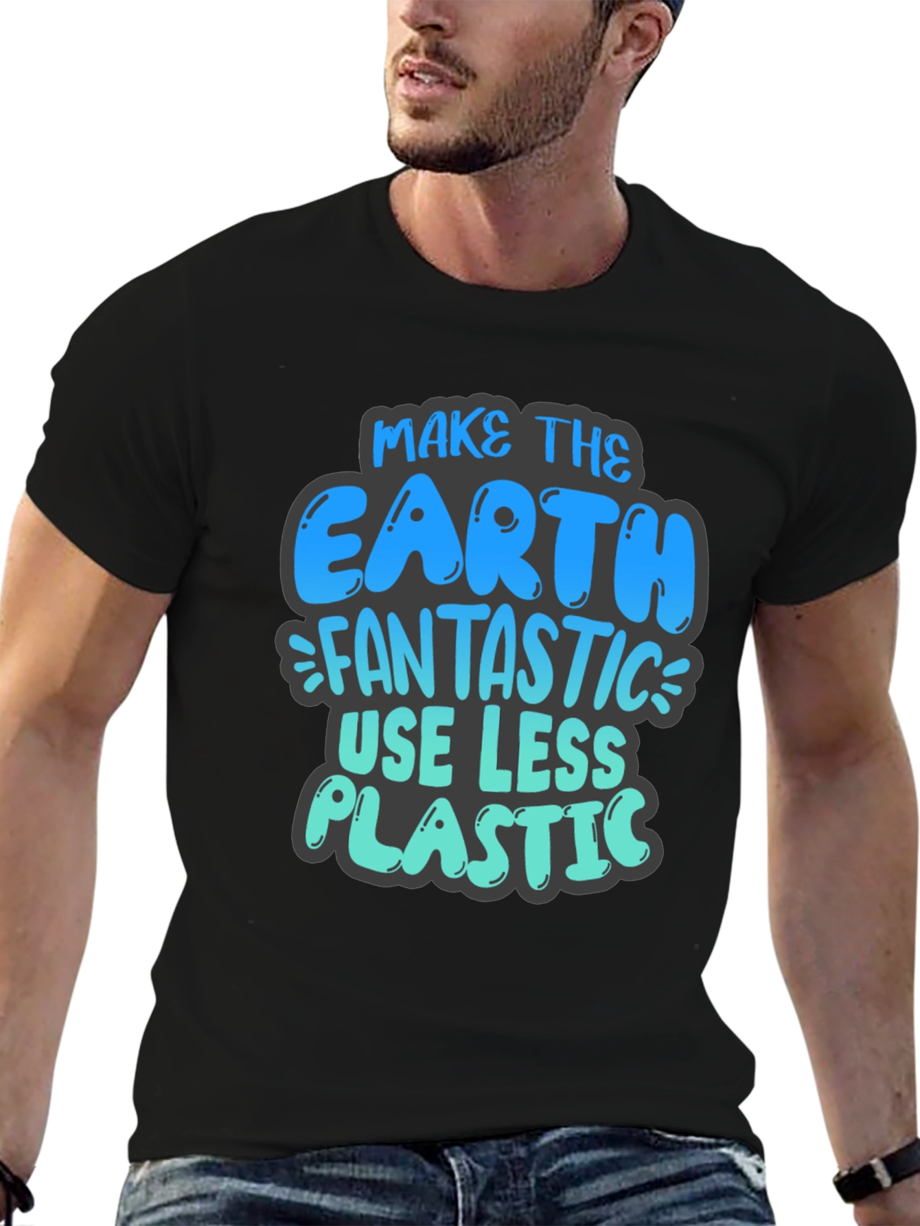 Eco-Friendly Earth Day T-Shirt - Reduce Plastic