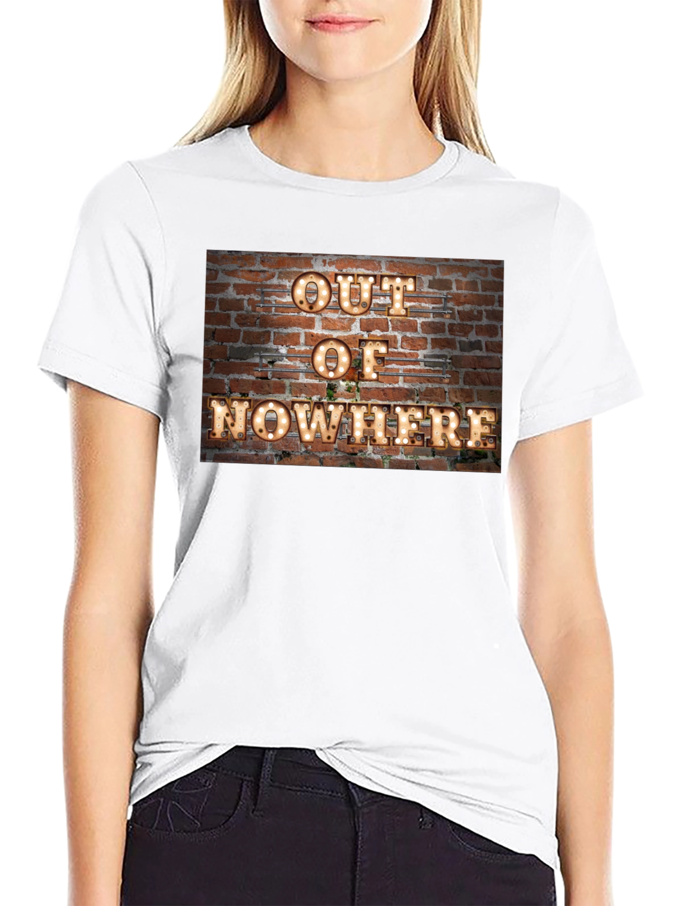Out of Nowhere Brick Wall Graphic Tee