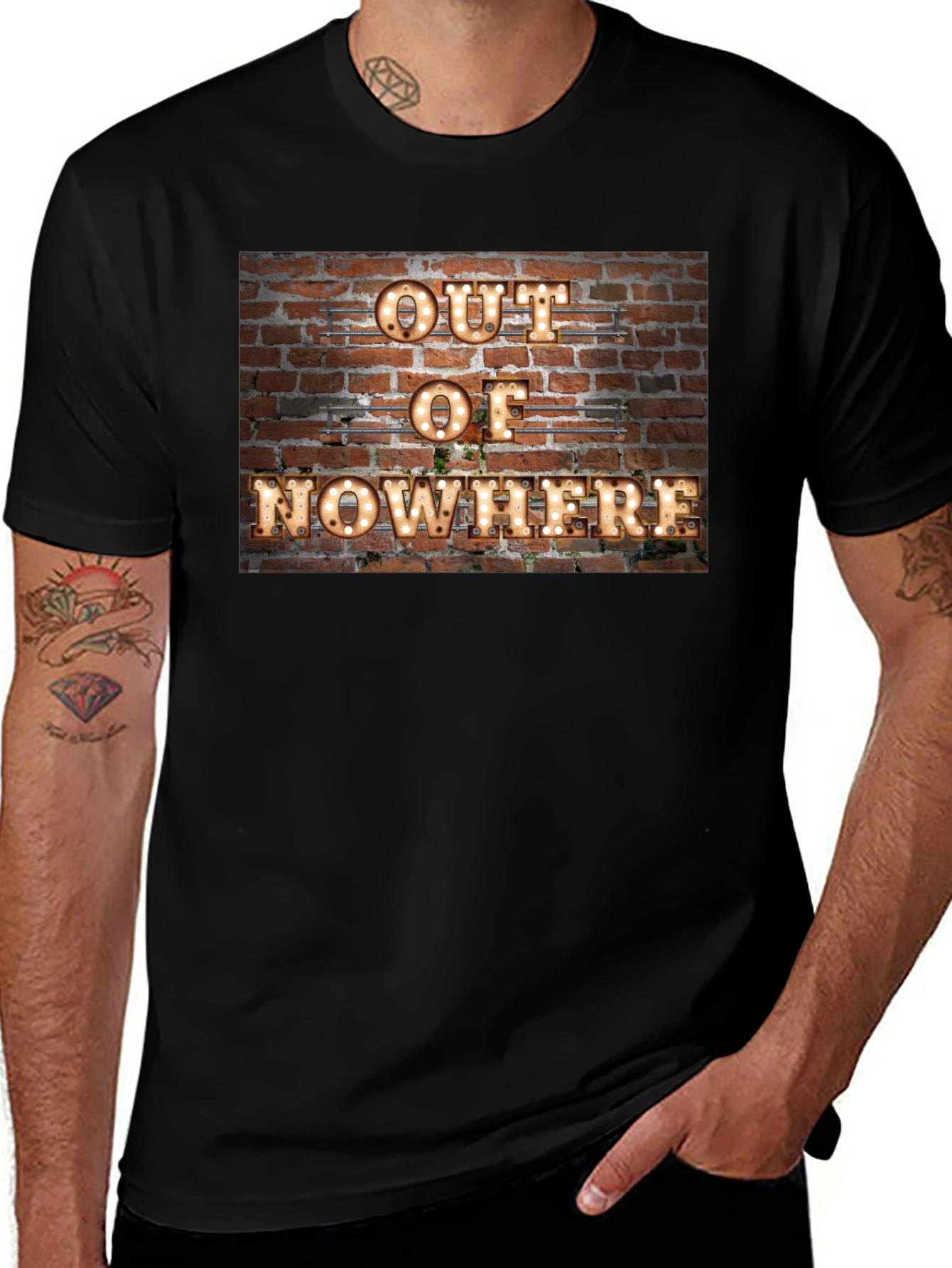 Out of Nowhere Brick Wall Graphic Tee