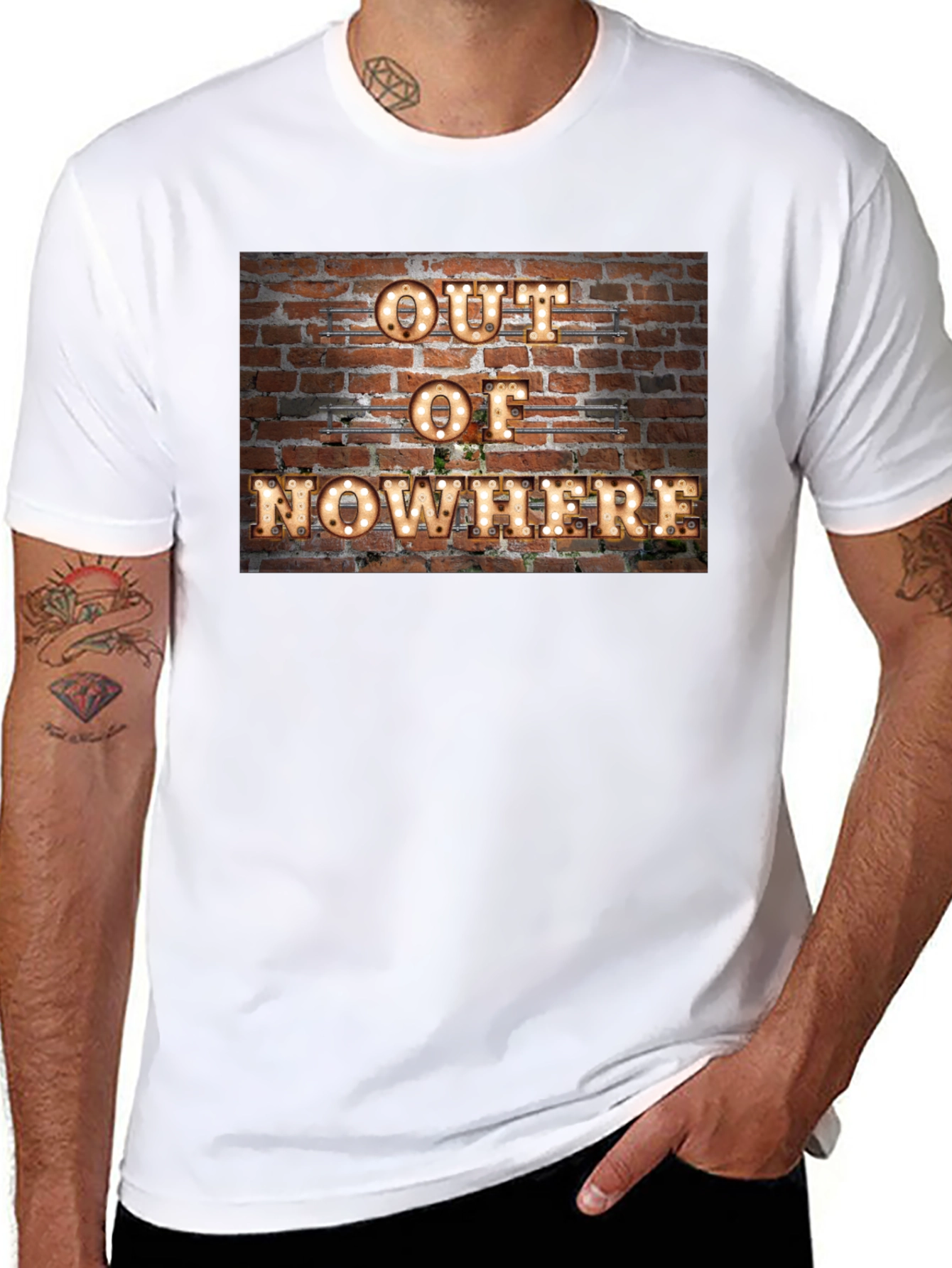 Out of Nowhere Brick Wall Graphic Tee