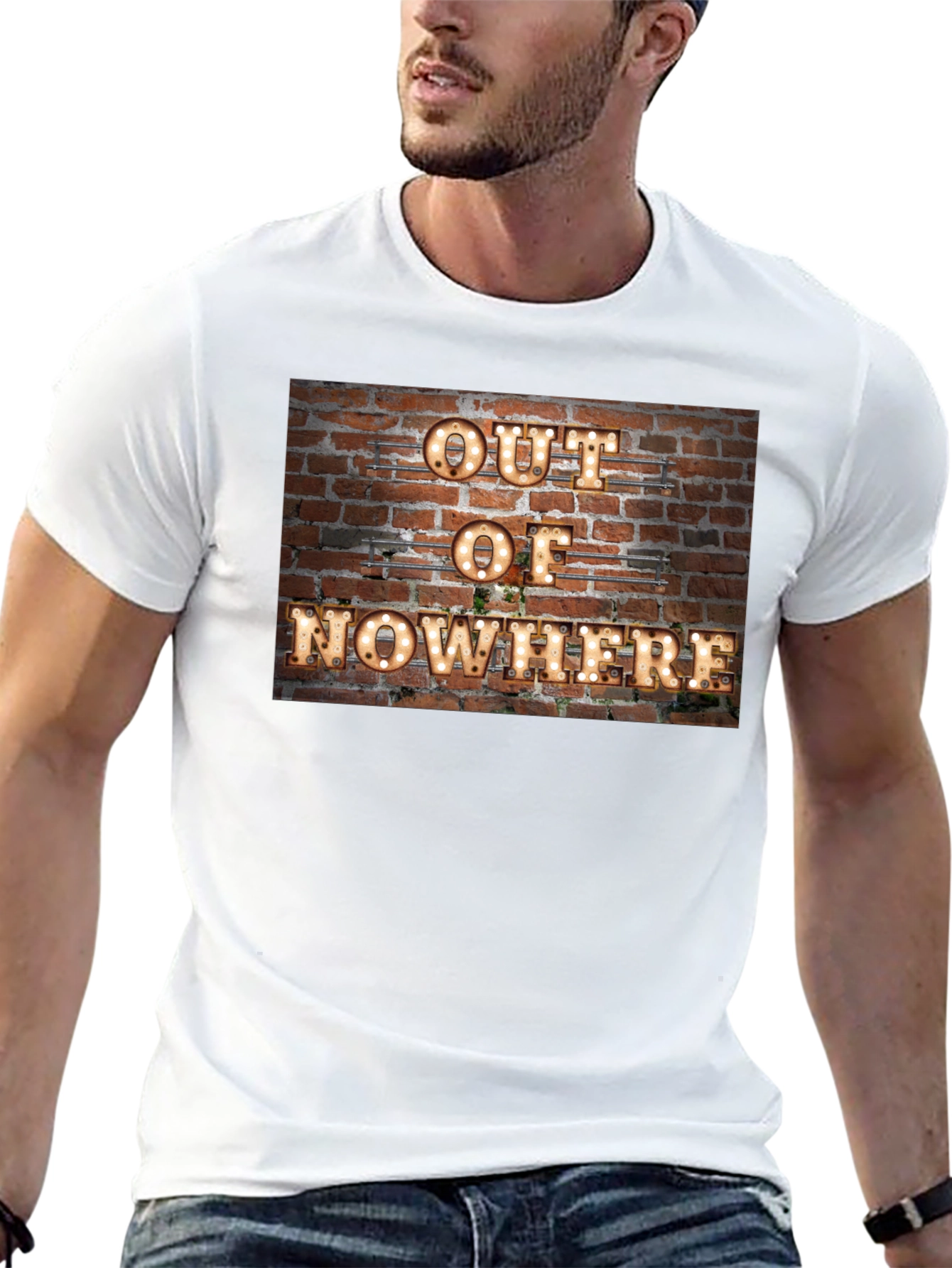 Out of Nowhere Brick Wall Graphic Tee