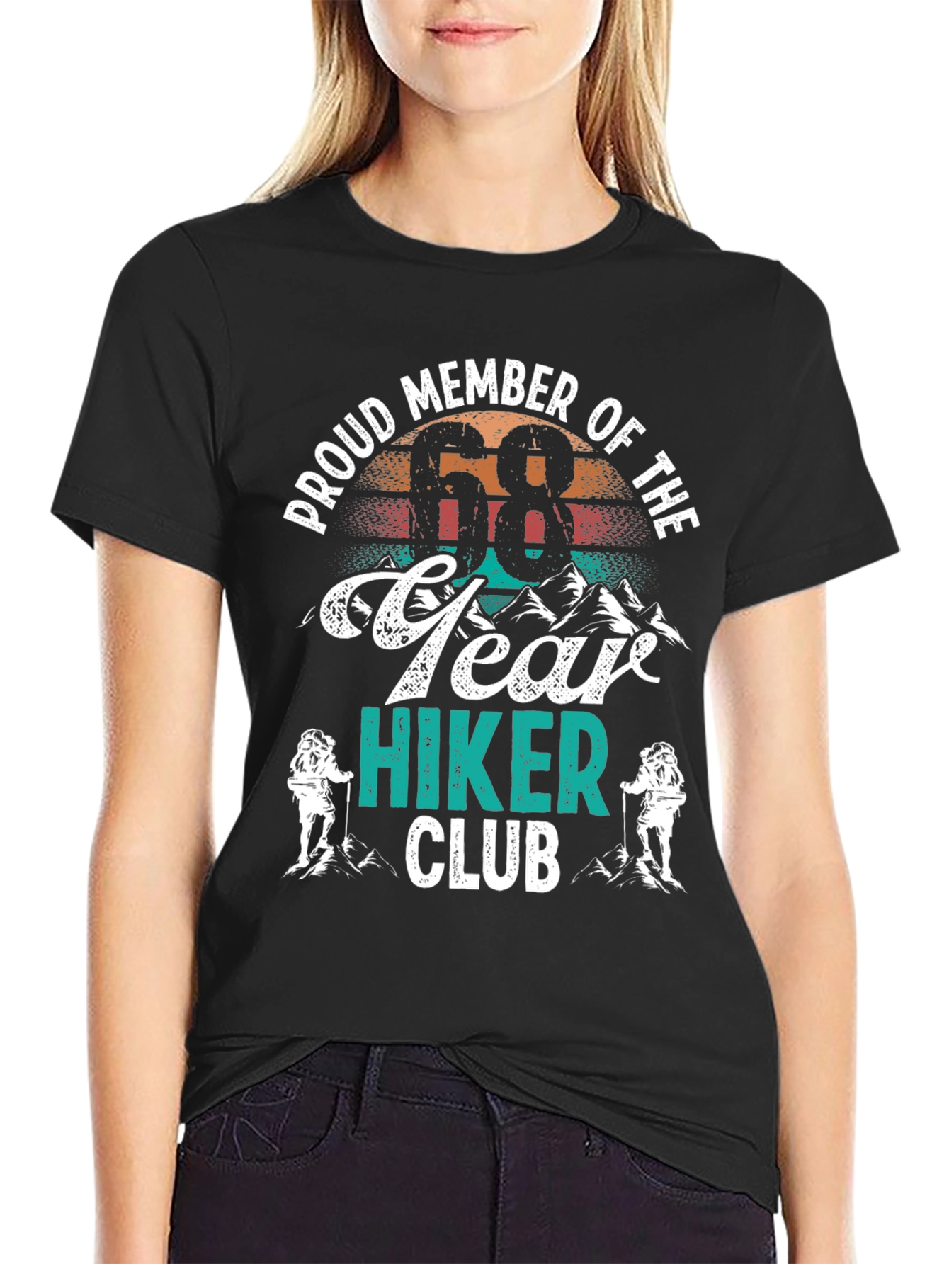 Proud 68 Year Hiker Club T-Shirt
