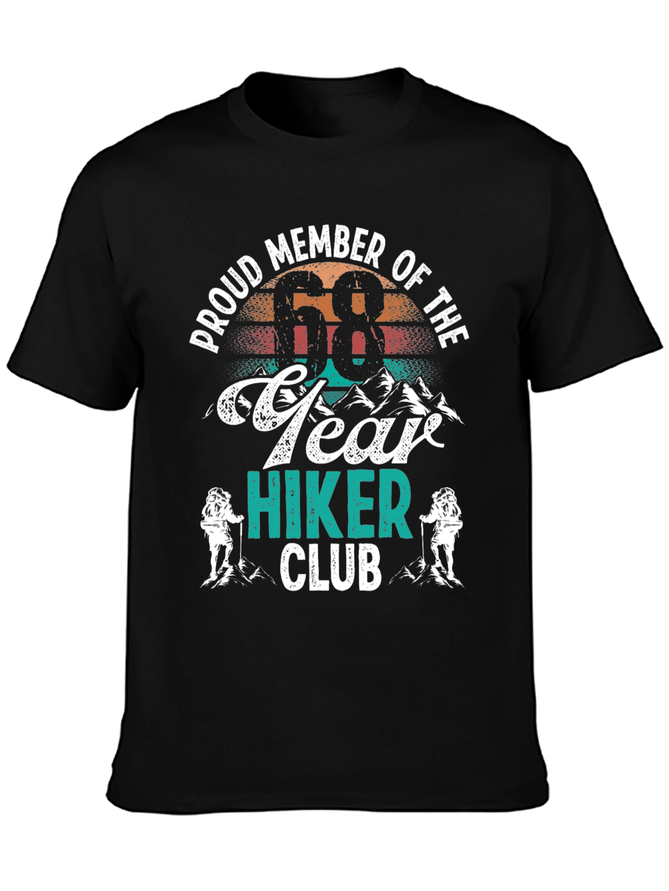 Proud 68 Year Hiker Club T-Shirt