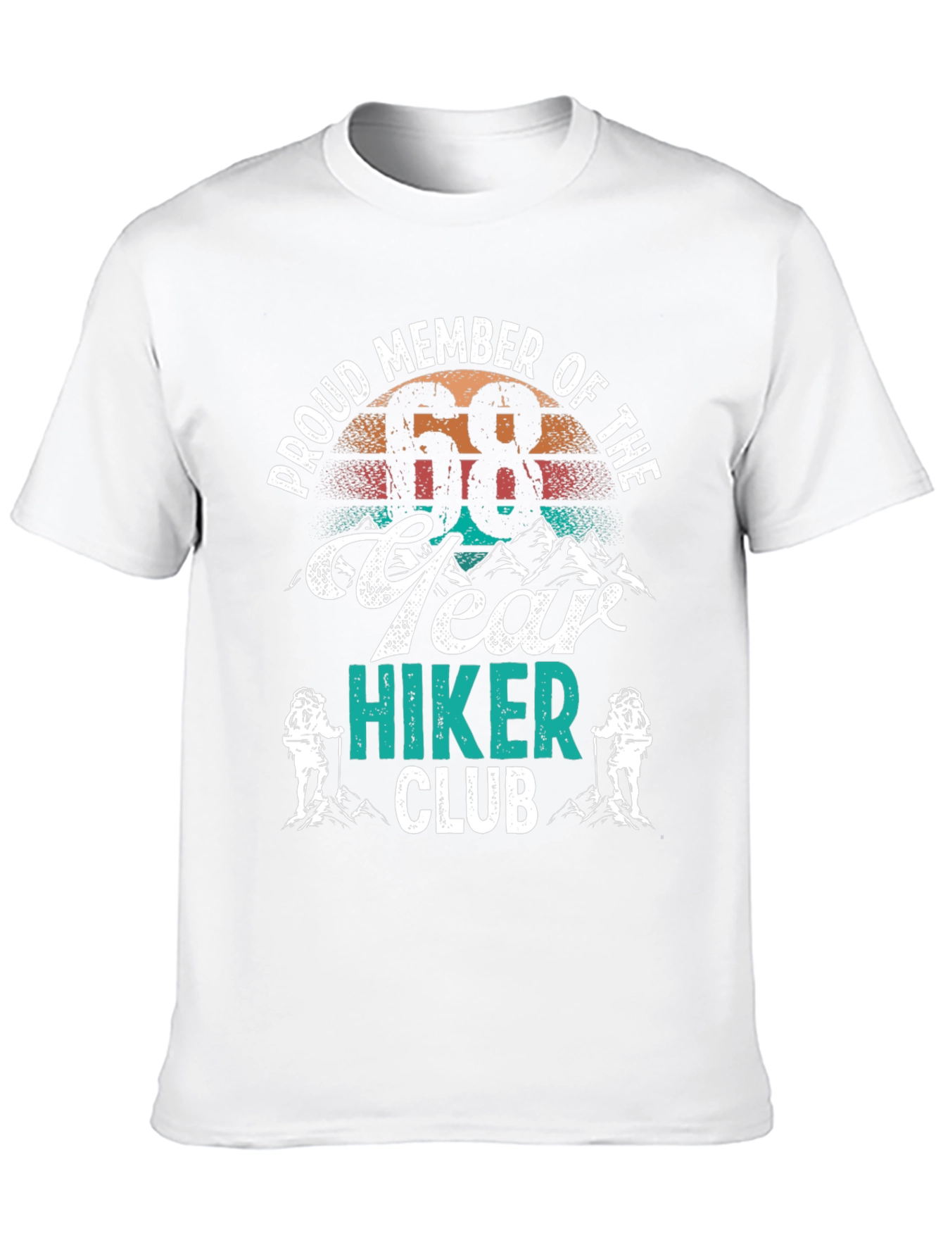 Proud 68 Year Hiker Club T-Shirt