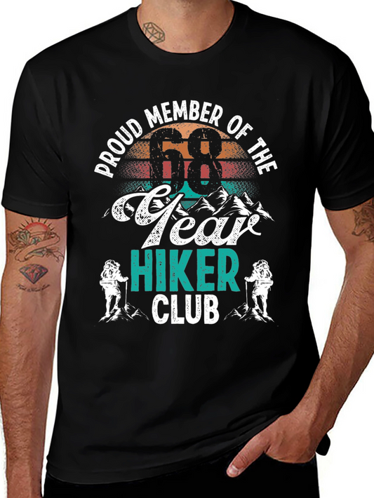 Proud 68 Year Hiker Club T-Shirt