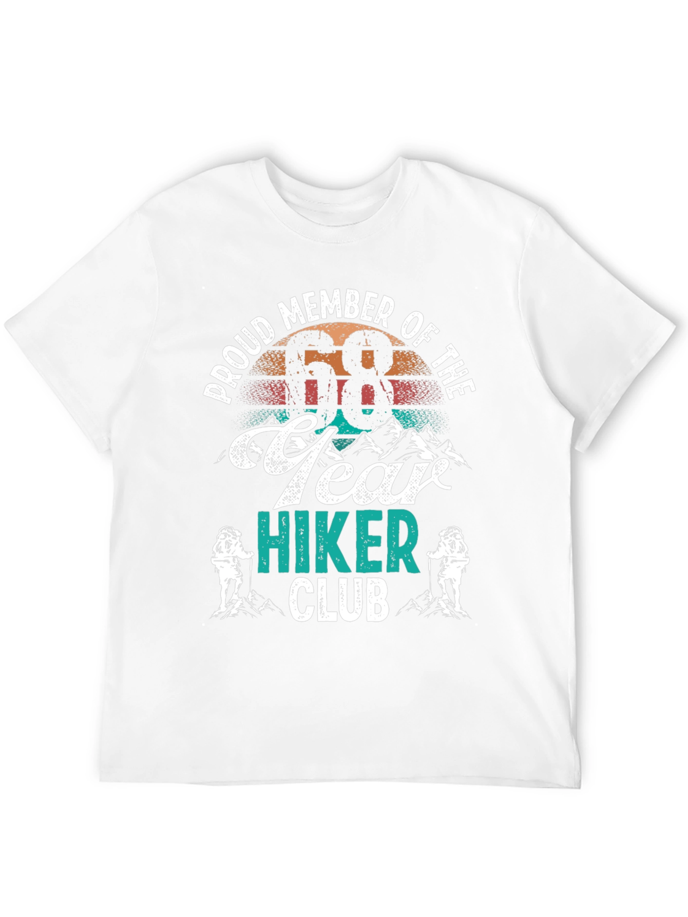 Proud 68 Year Hiker Club T-Shirt