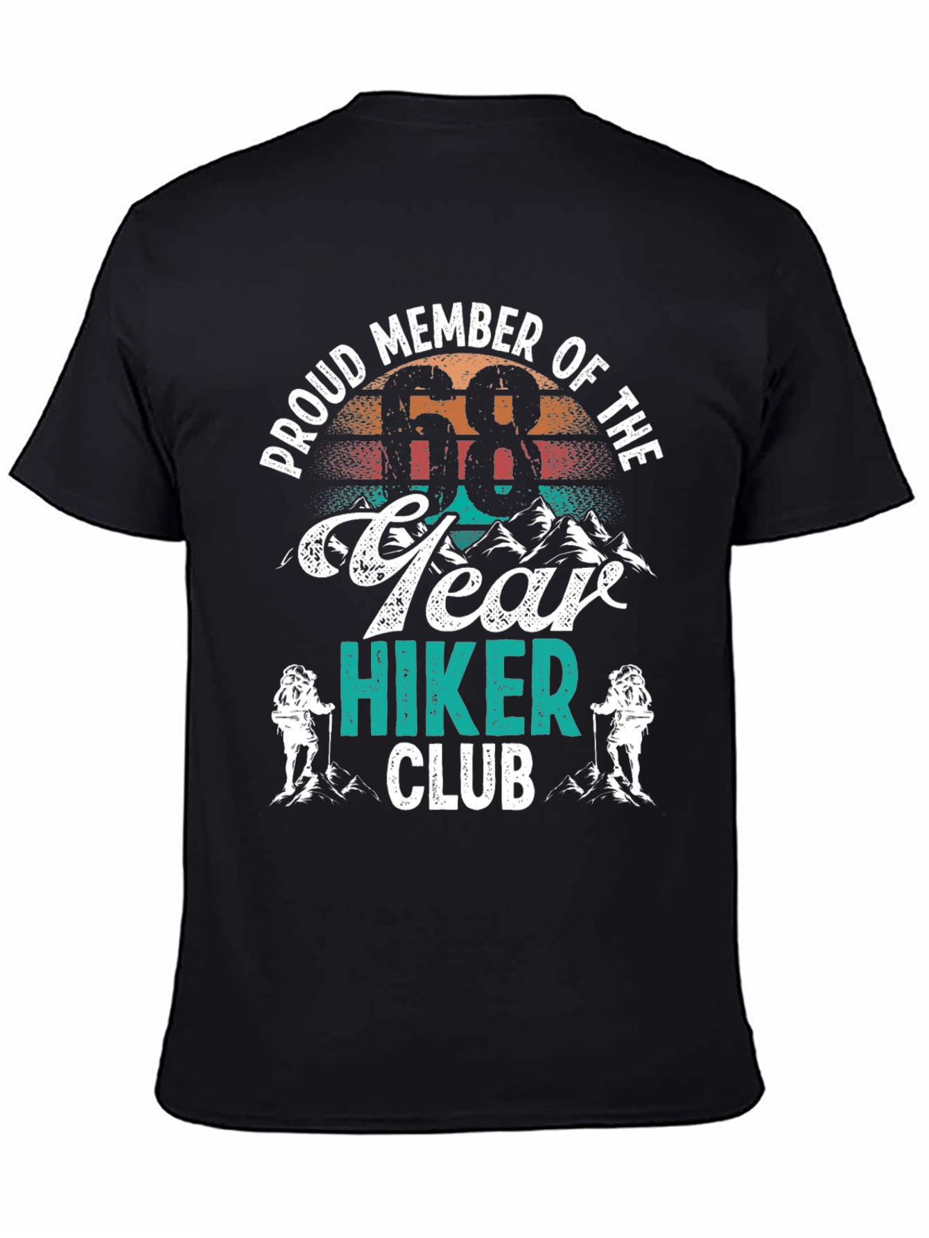 Proud 68 Year Hiker Club T-Shirt
