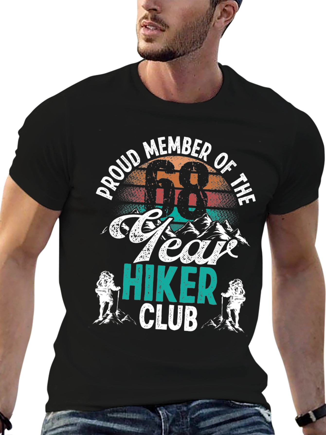 Proud 68 Year Hiker Club T-Shirt