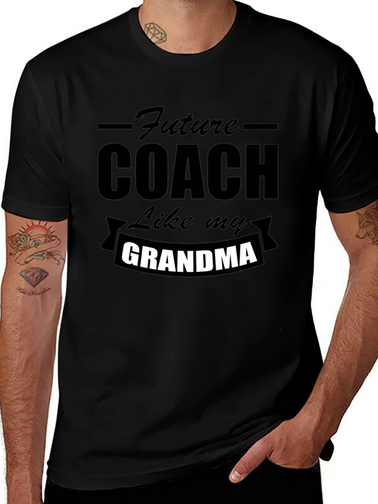 Future Coach Like My Grandma Black T-Shirt