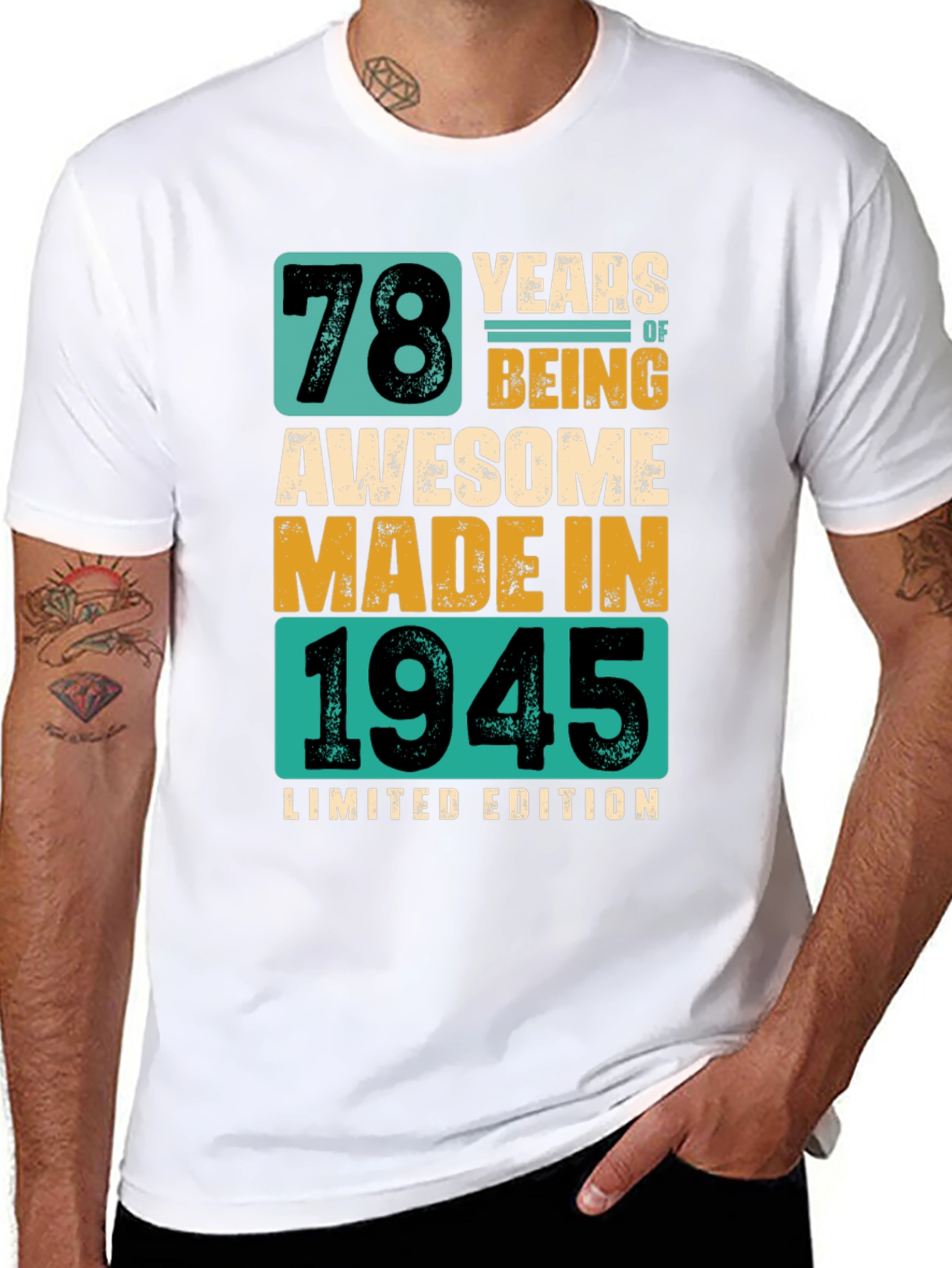 78 Years Awesome Made in 1945 Limited Edition T-Shirt
