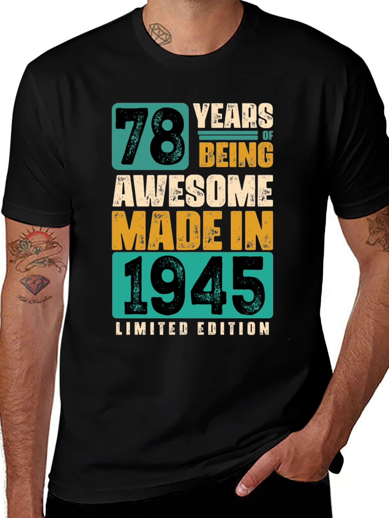 78 Years Awesome Made in 1945 Limited Edition T-Shirt