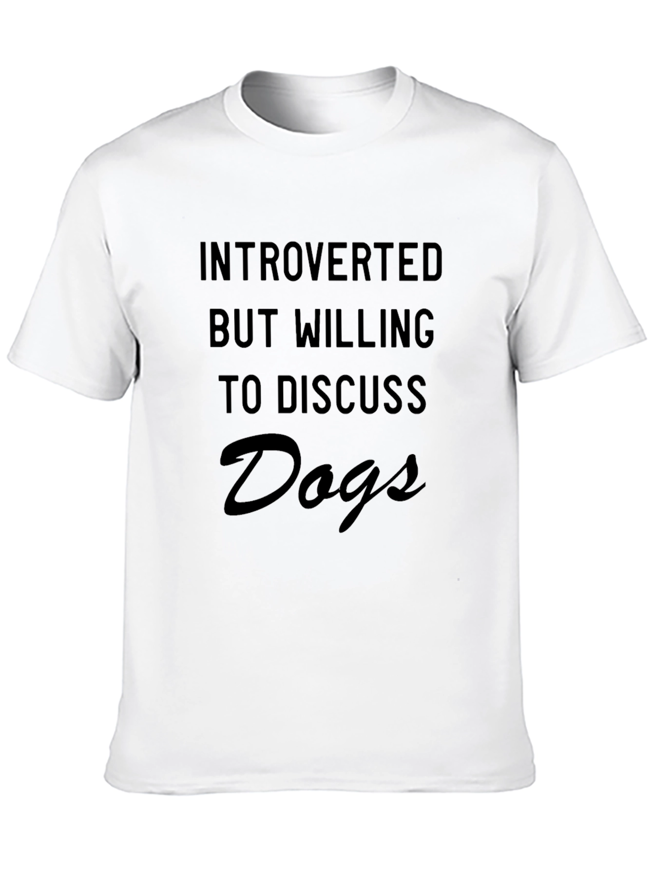Introverted Dog Lover T-Shirt - Soft Cotton Tee