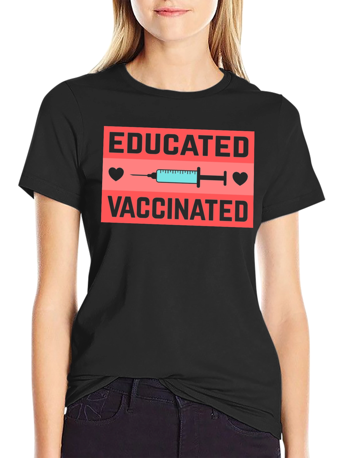 Educated & Vaccinated Graphic T-Shirt