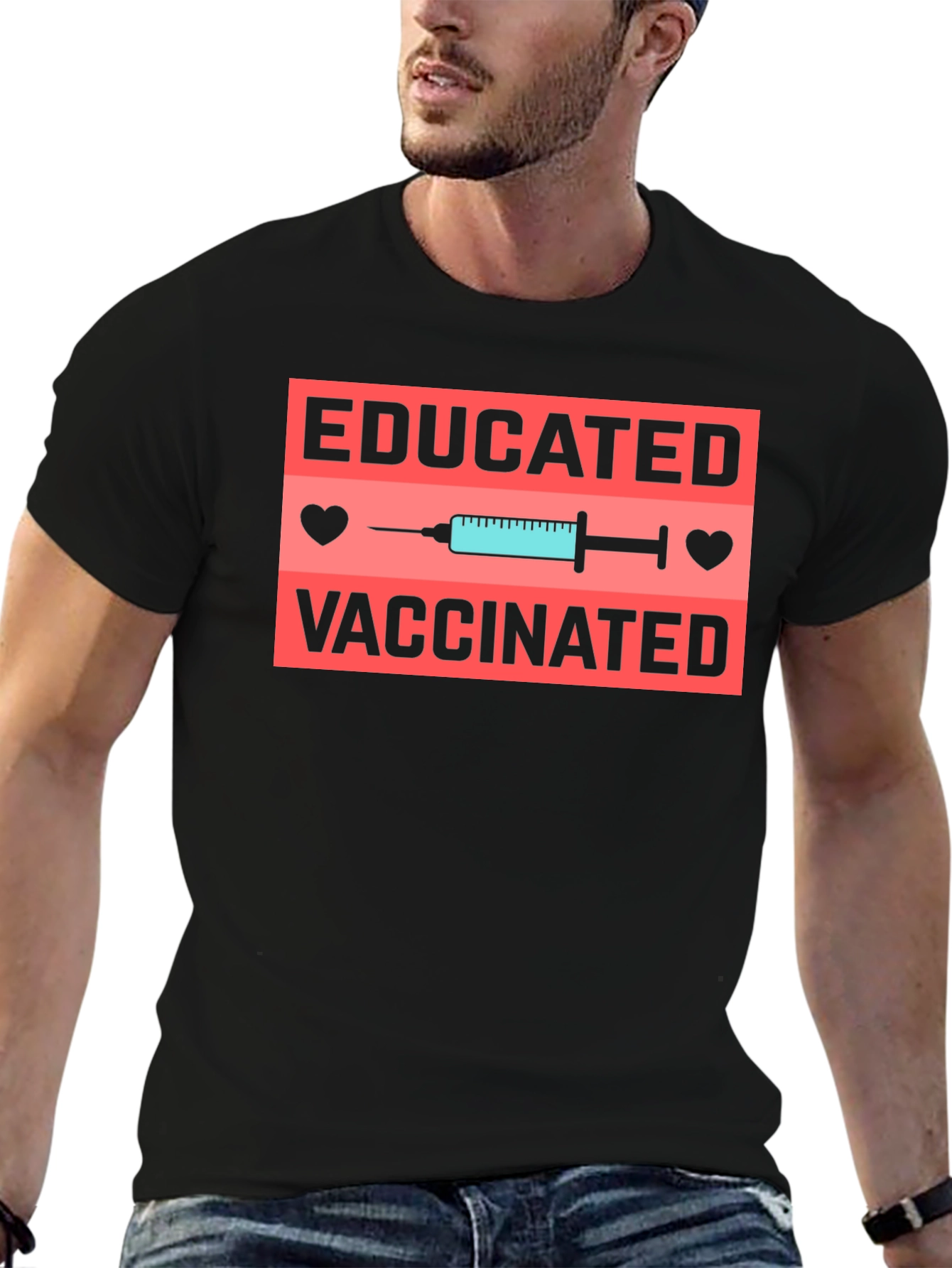 Educated & Vaccinated Graphic T-Shirt