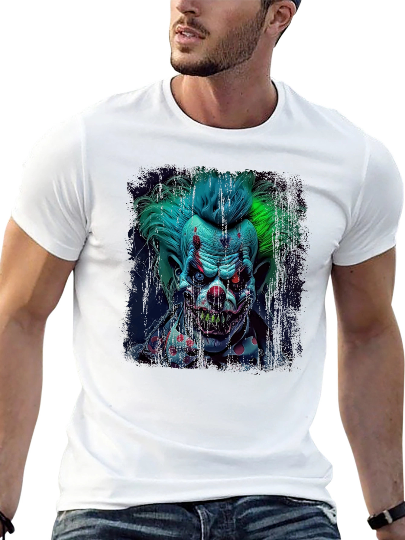 Creepy Clown Graphic Tee - Horror T-Shirt