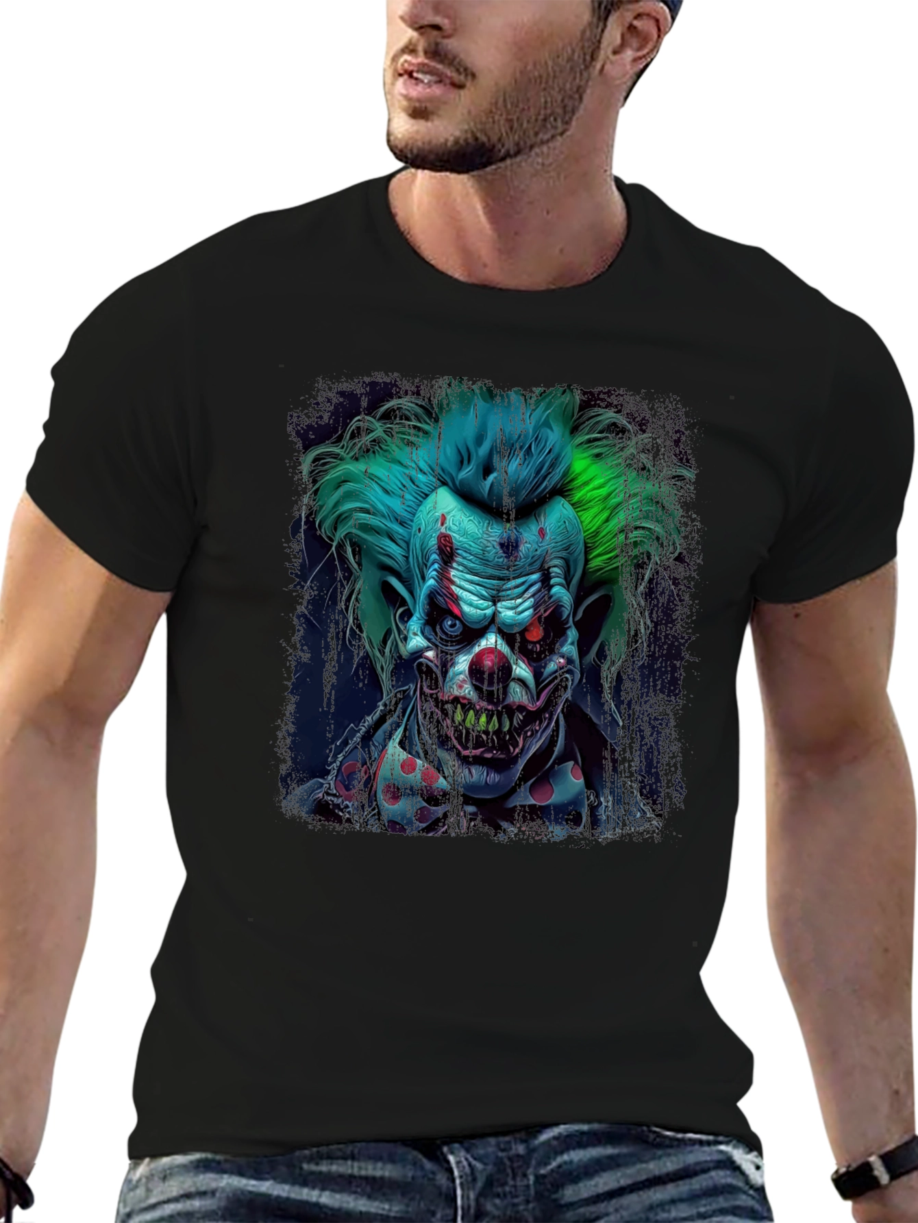 Creepy Clown Graphic Tee - Horror T-Shirt